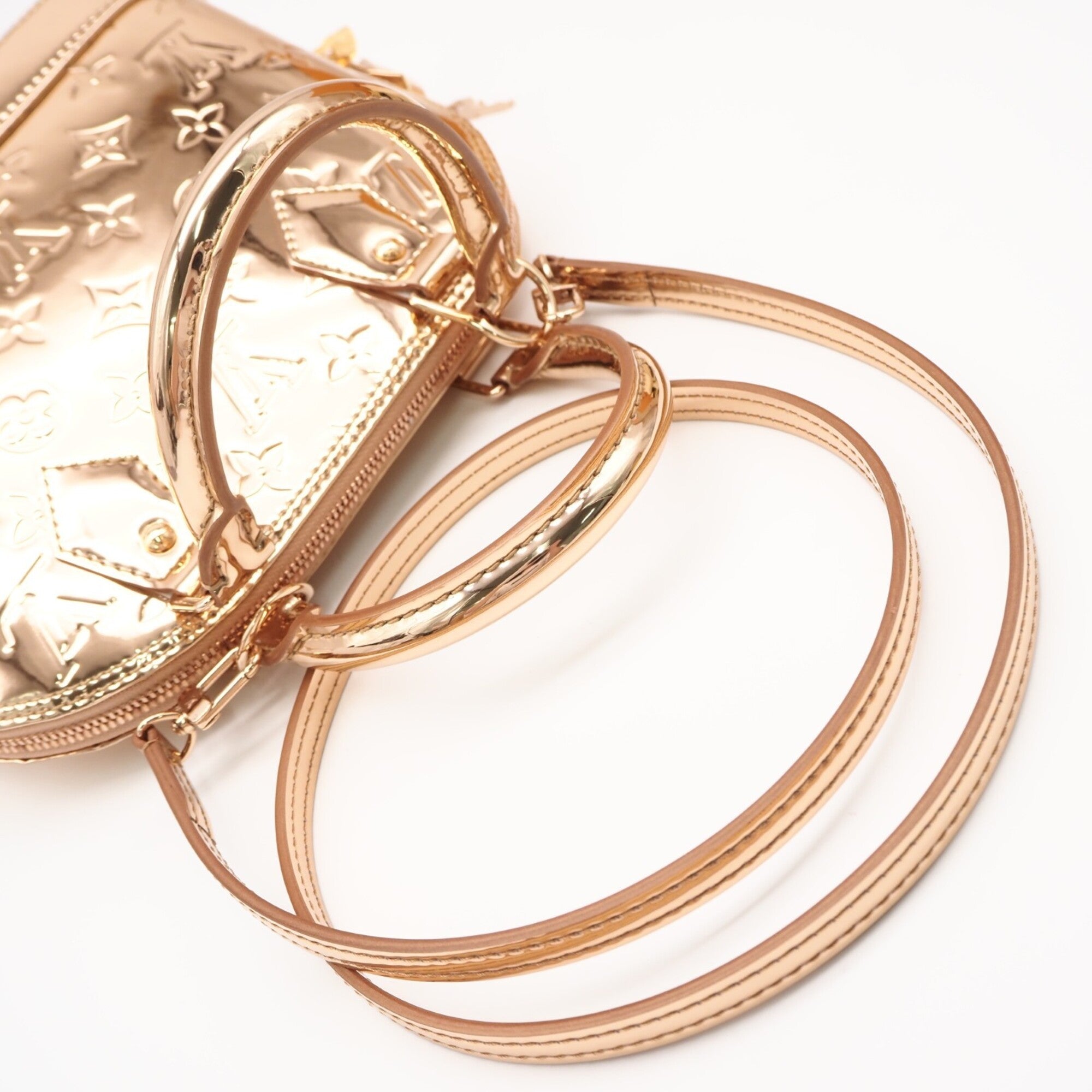 Louis Vuitton Bronze Coated Canvas Handbag (Pre-Owned)