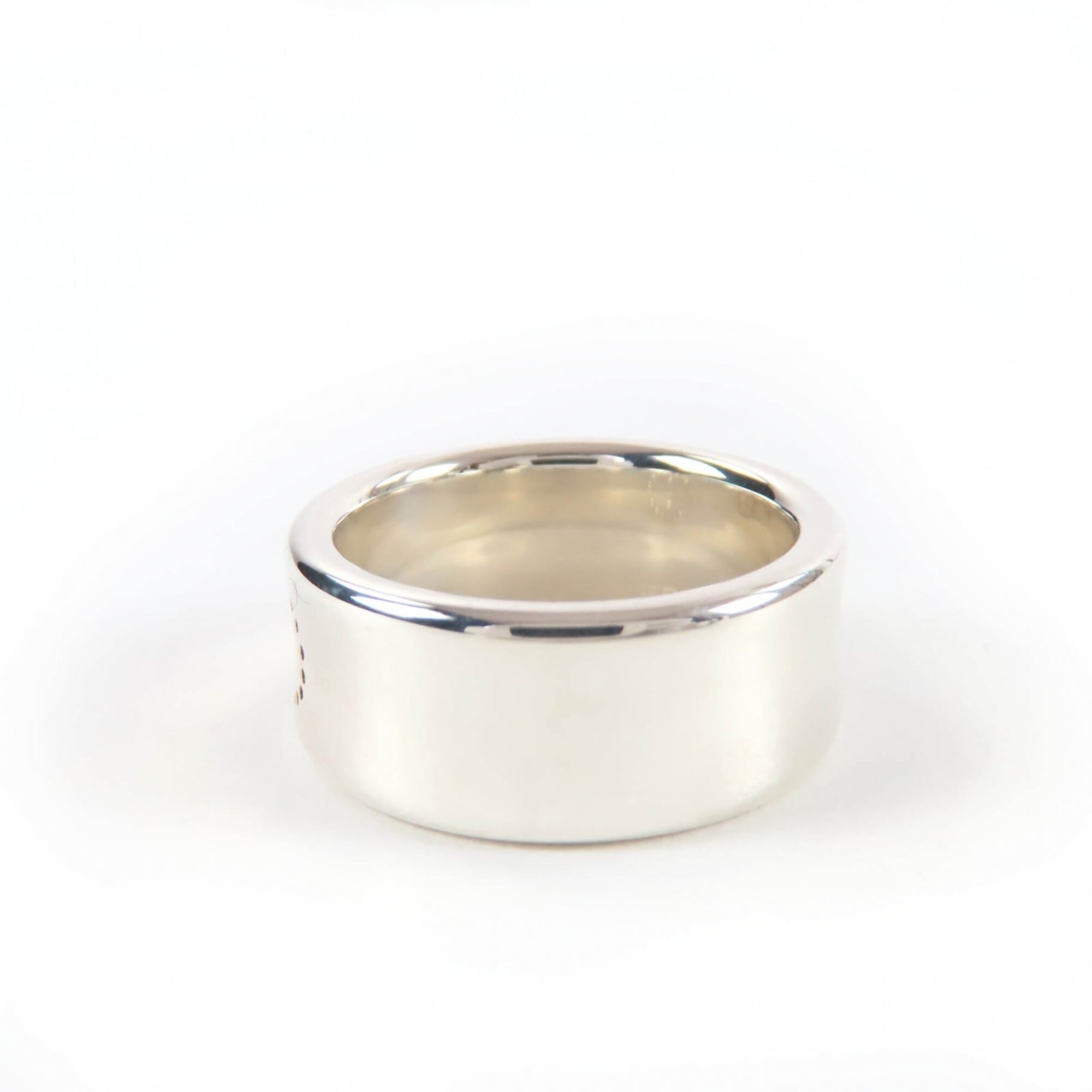 Hermes Silver 925 Band Ring (Pre-Owned)