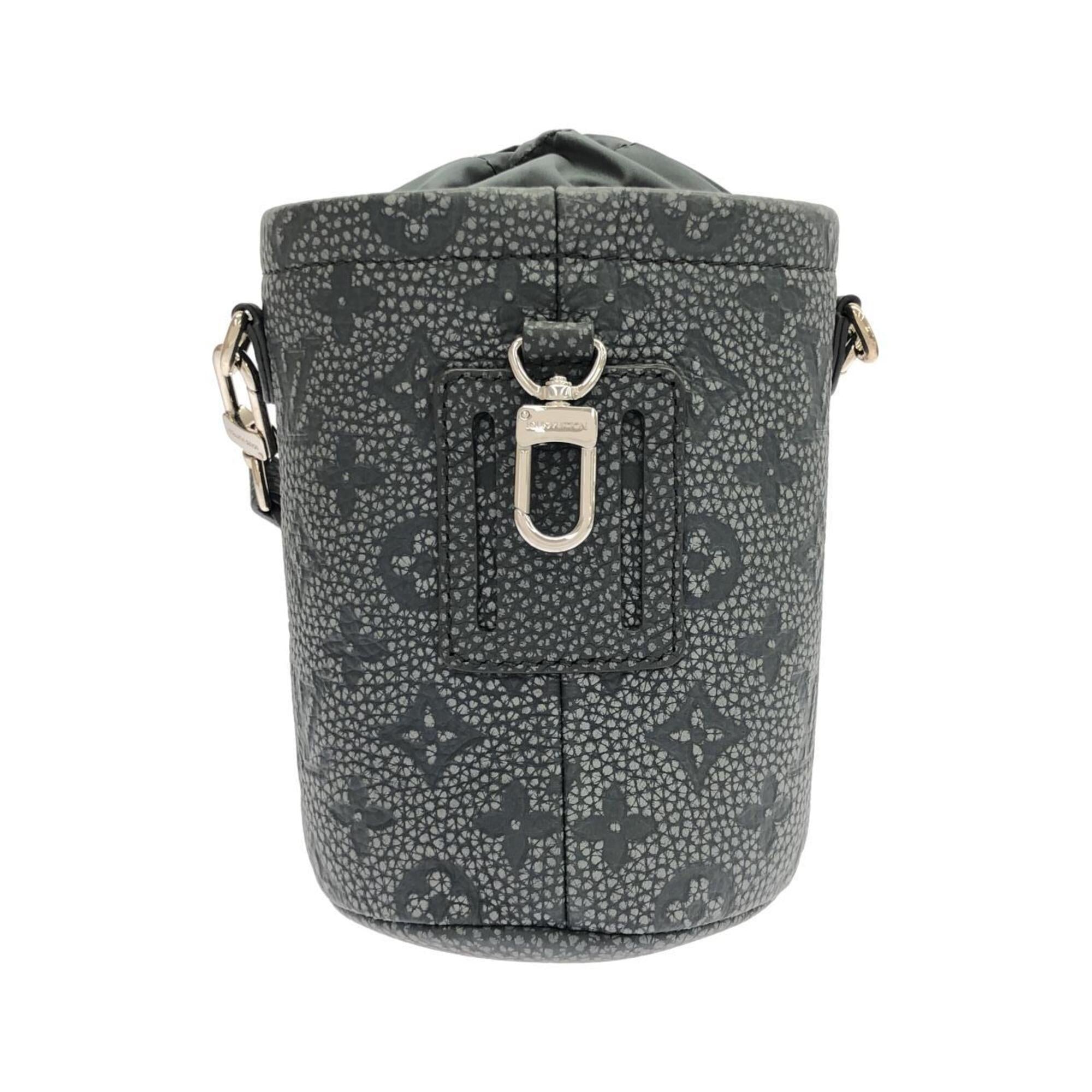 Louis Vuitton Gris Leather Handbag Pouch (Pre-Owned)