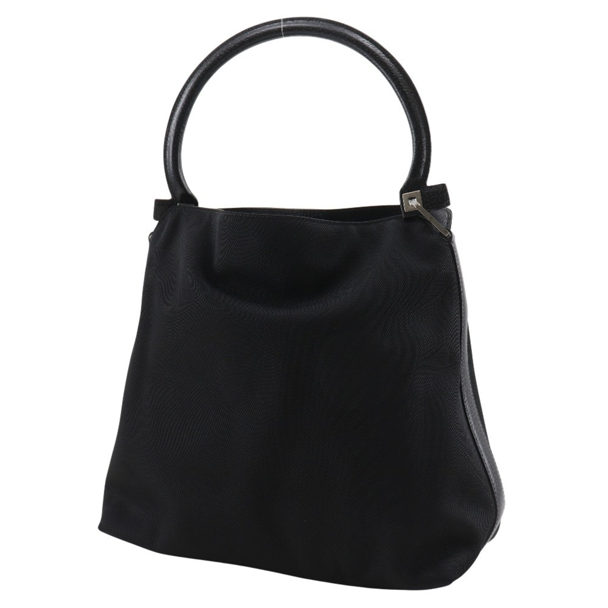 Salvatore Ferragamo Black Nylon Canvas Shoulder Bag (Pre-Owned)