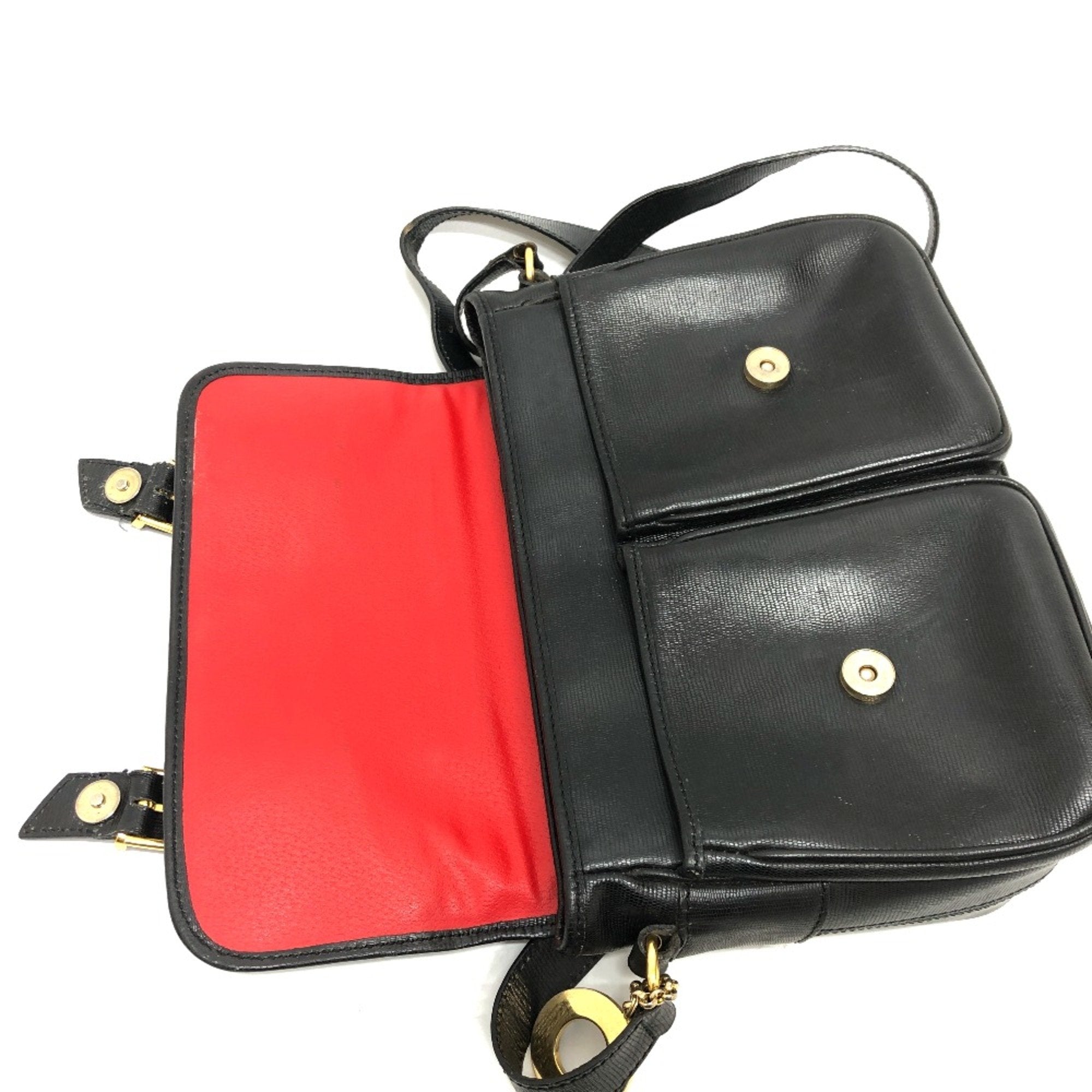 Celine Black Leather Shoulder Bag (Pre-Owned)