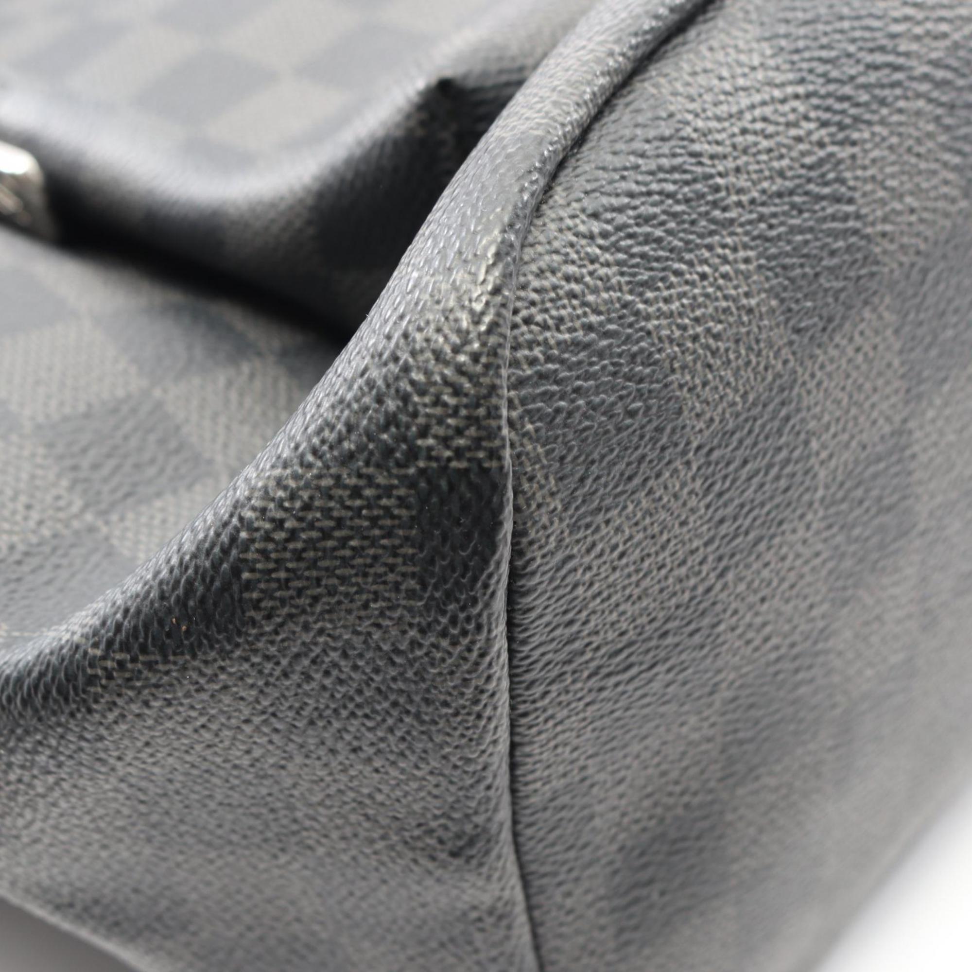Louis Vuitton Black Damier Graphite Coated Canvas Leather Backpack (Pre-Owned)