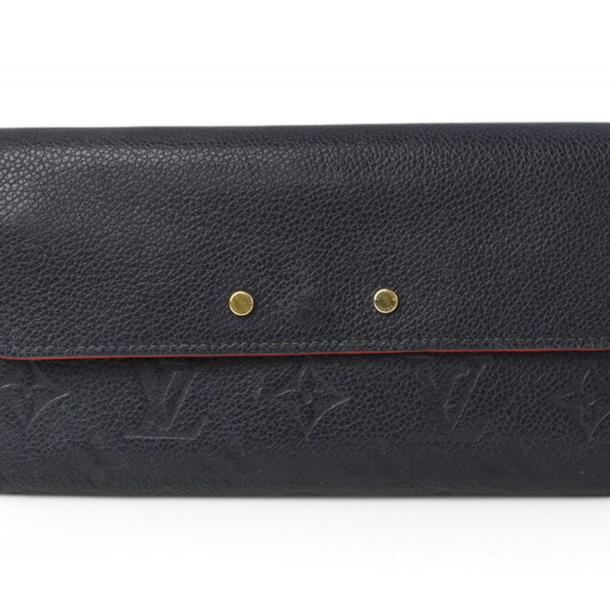 Louis Vuitton Marine Rouge Monogram Monogram Empreinte Long Wallet (Tri-Fold) (Pre-Owned)