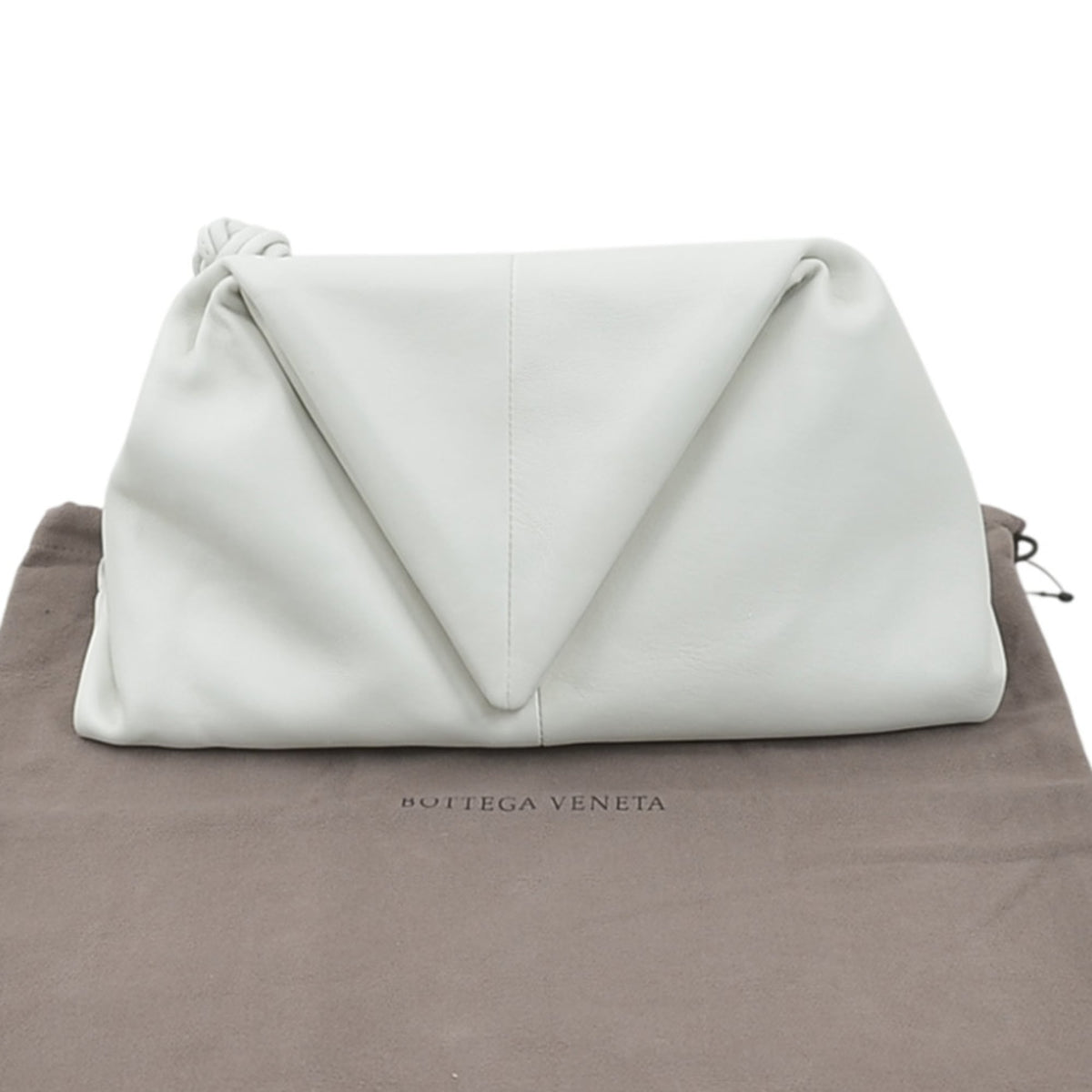 Bottega Veneta White Leather Clutch Bag (Pre-Owned)