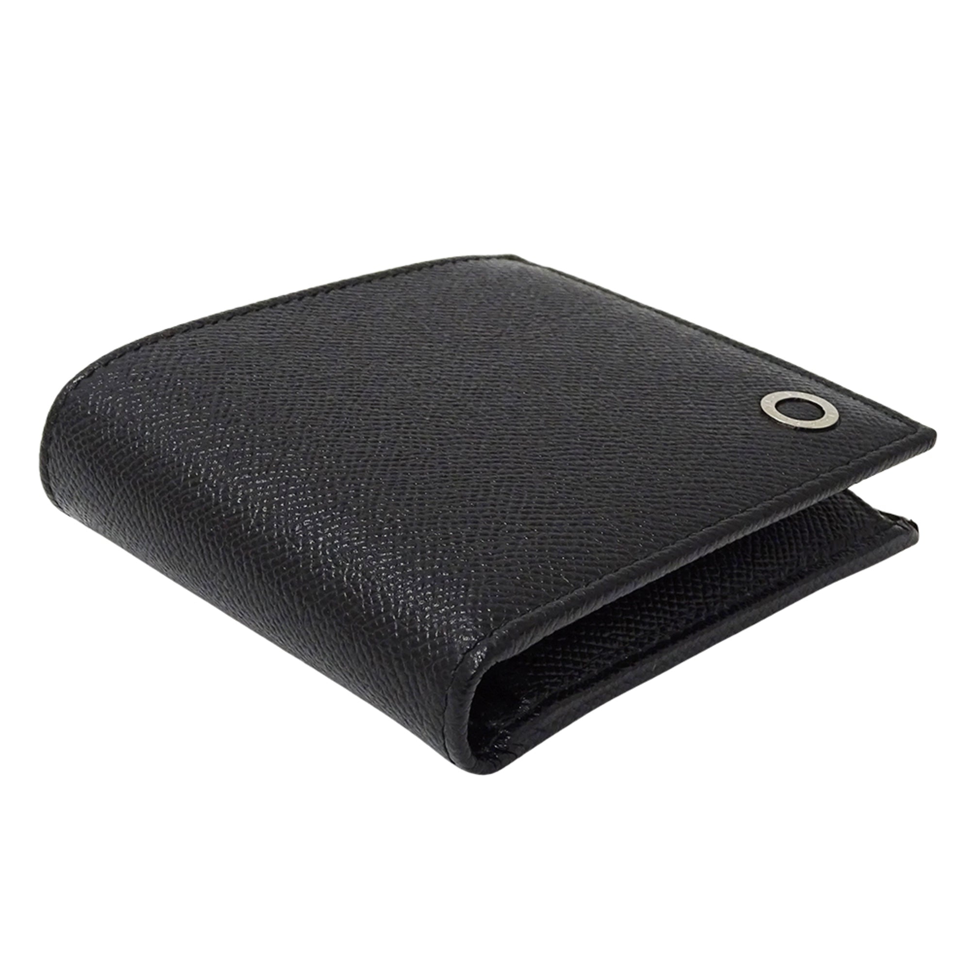 Bvlgari Black Leather Wallet (Bi-Fold) (Pre-Owned)