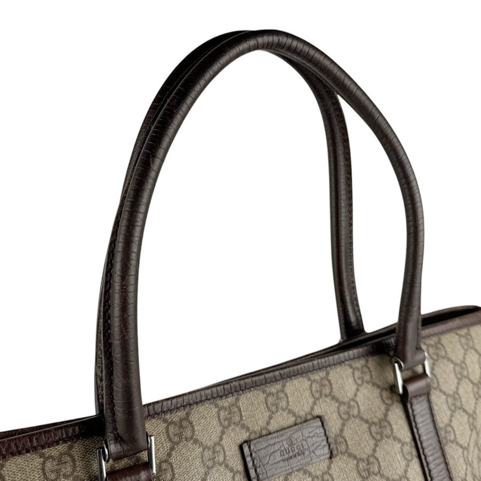 Gucci Brown Gg Supreme Shoulder Bag Tote Bag (Pre-Owned)