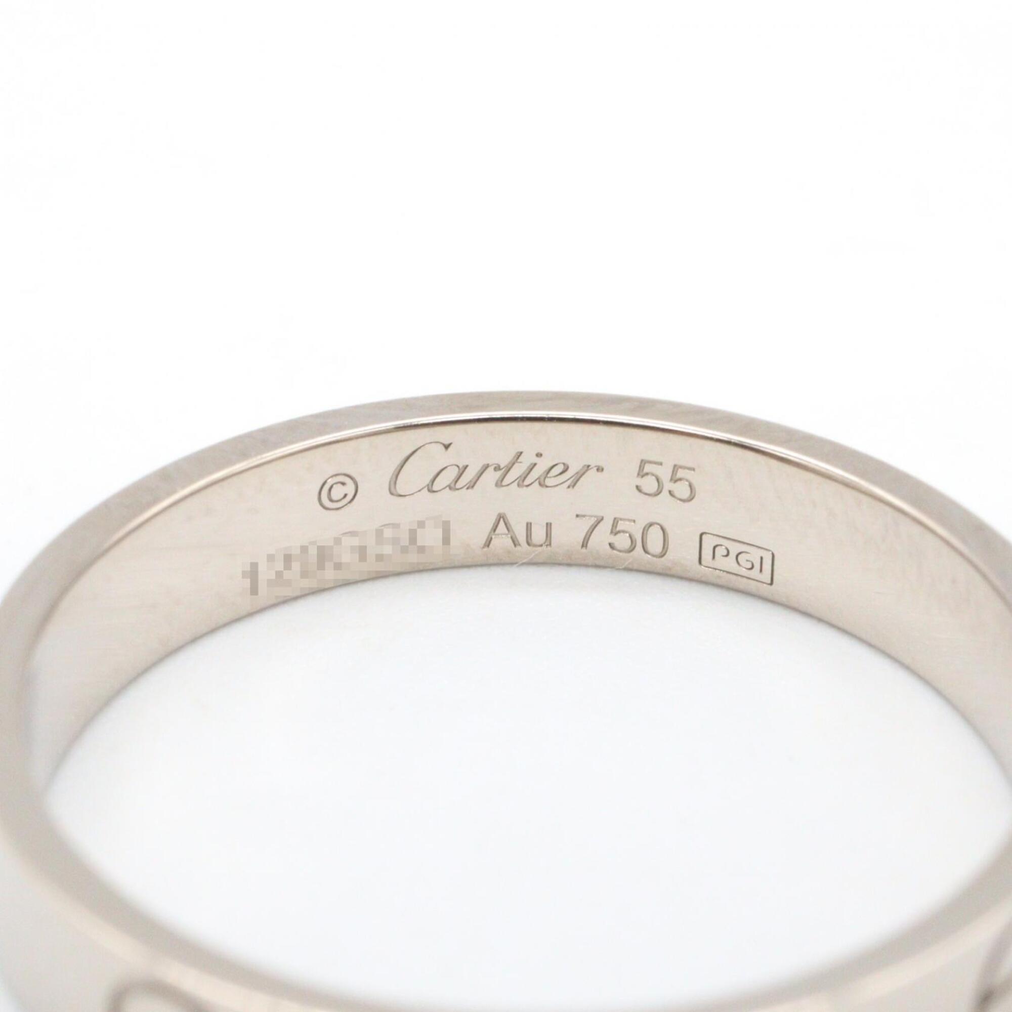 Cartier Silver White Gold (18K) Band Ring (Pre-Owned)