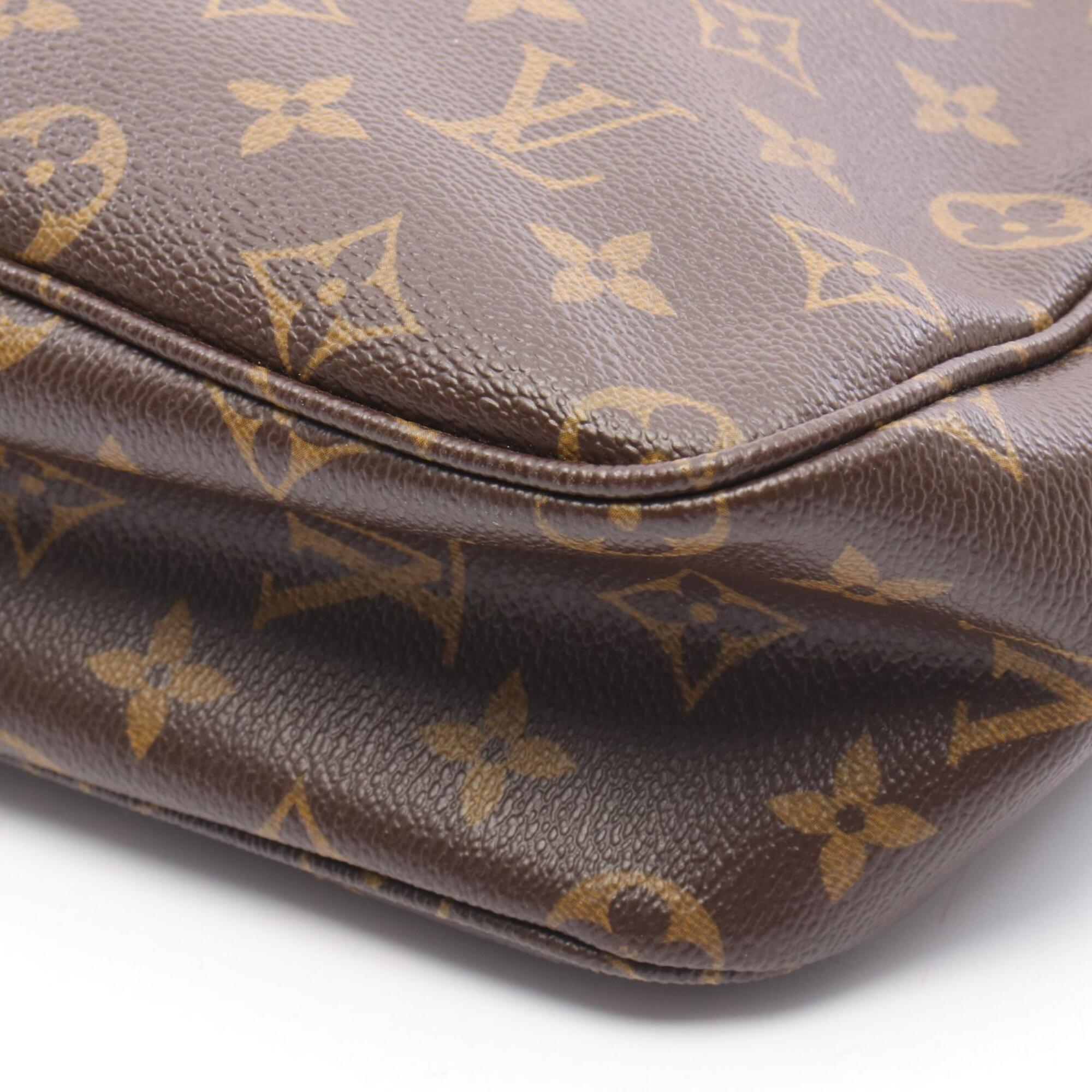 Louis Vuitton Brown Pvc Leather Handbag (Pre-Owned)