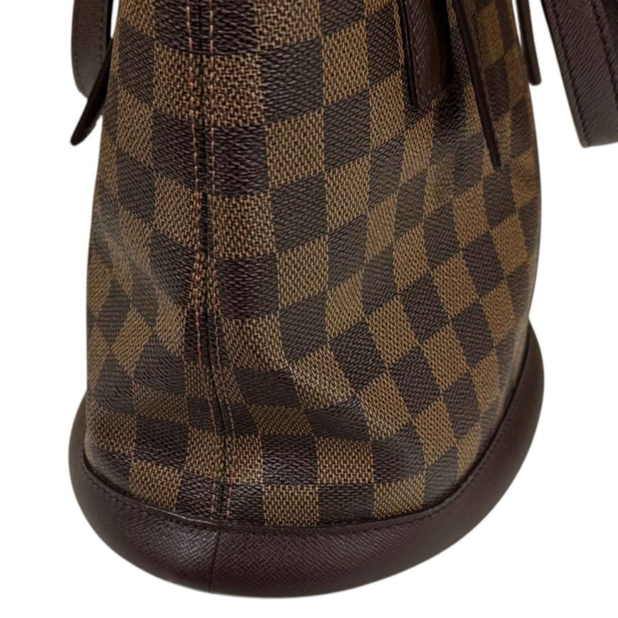 Louis Vuitton Damier Brown Damier Canvas Handbag Pouch Shoulder Bag (Pre-Owned)