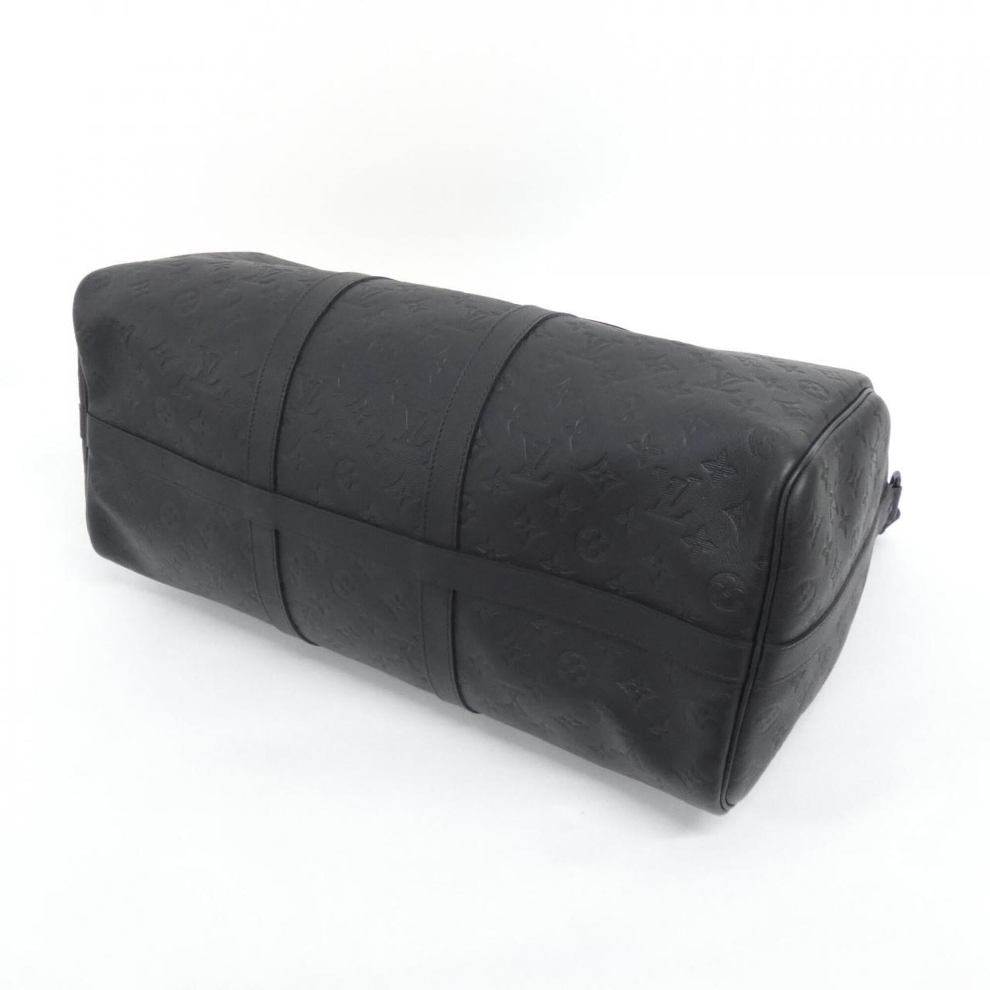Louis Vuitton Taurillon Black Leather Boston Bag (Pre-Owned)