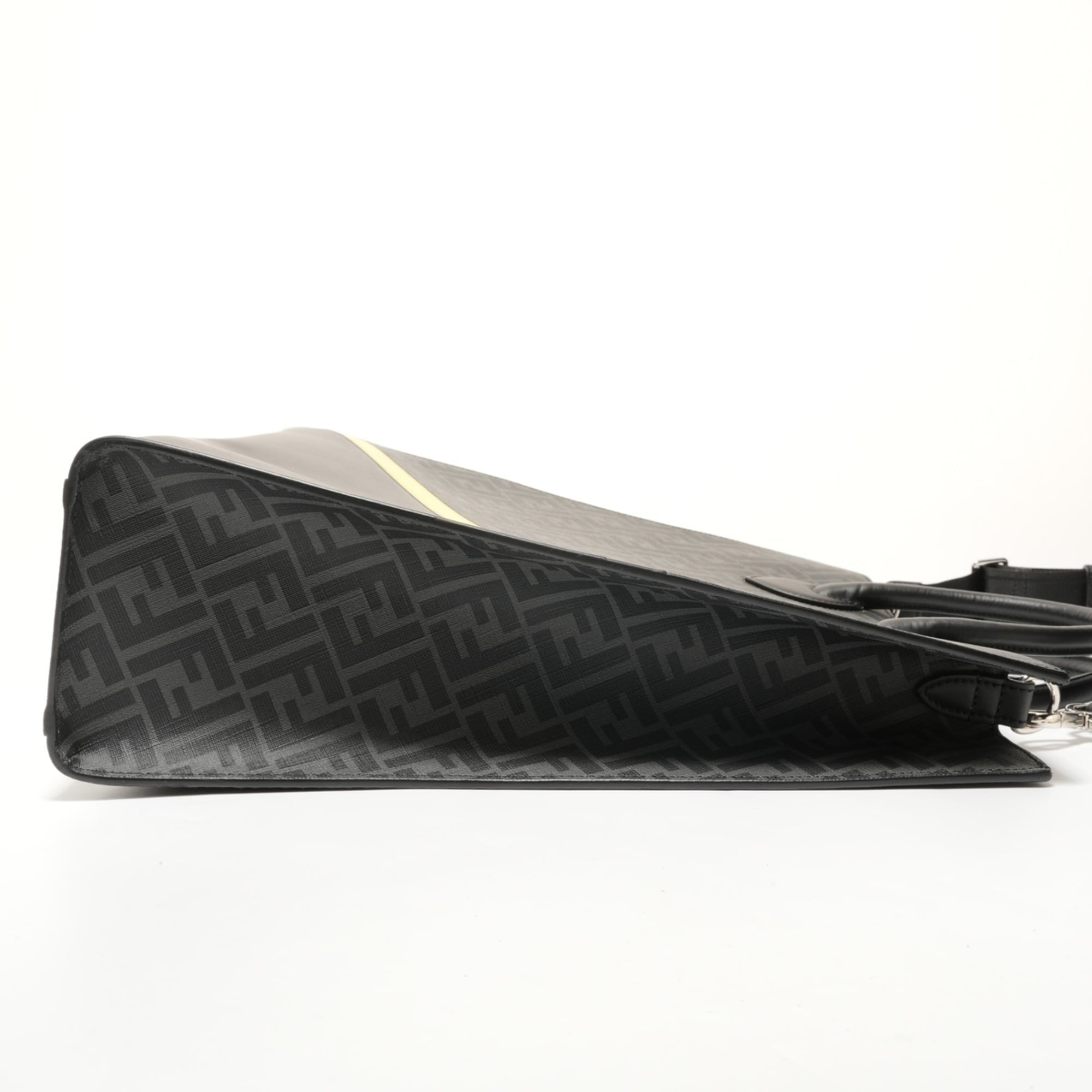 Fendi Black Zucca Handbag (Pre-Owned)