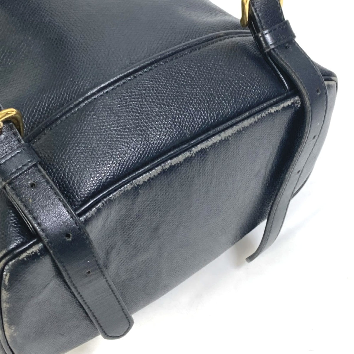 Versace Black Leather Backpack (Pre-Owned)