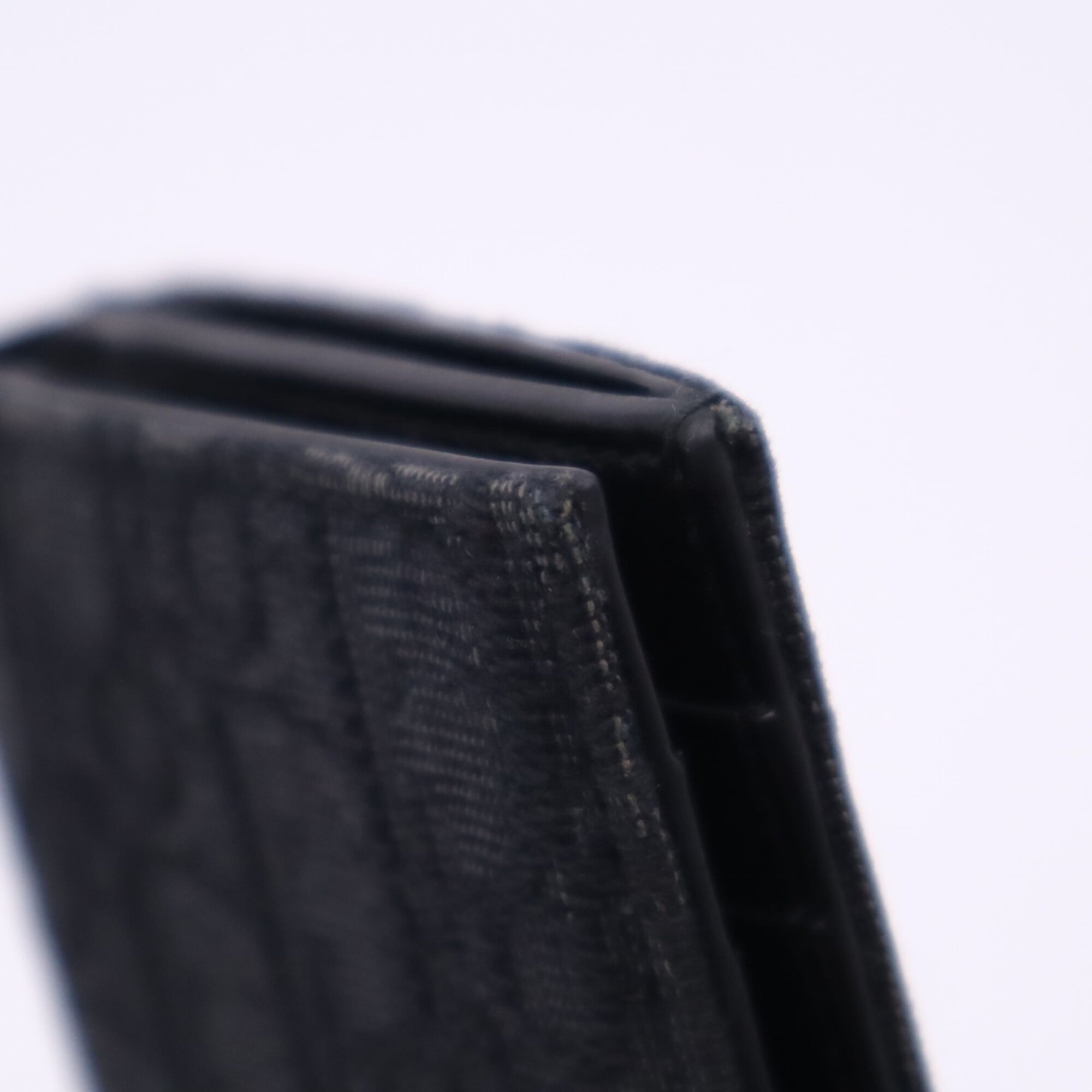 Christian Dior Black Canvas Leather Long Wallet (Bi-Fold) (Pre-Owned)