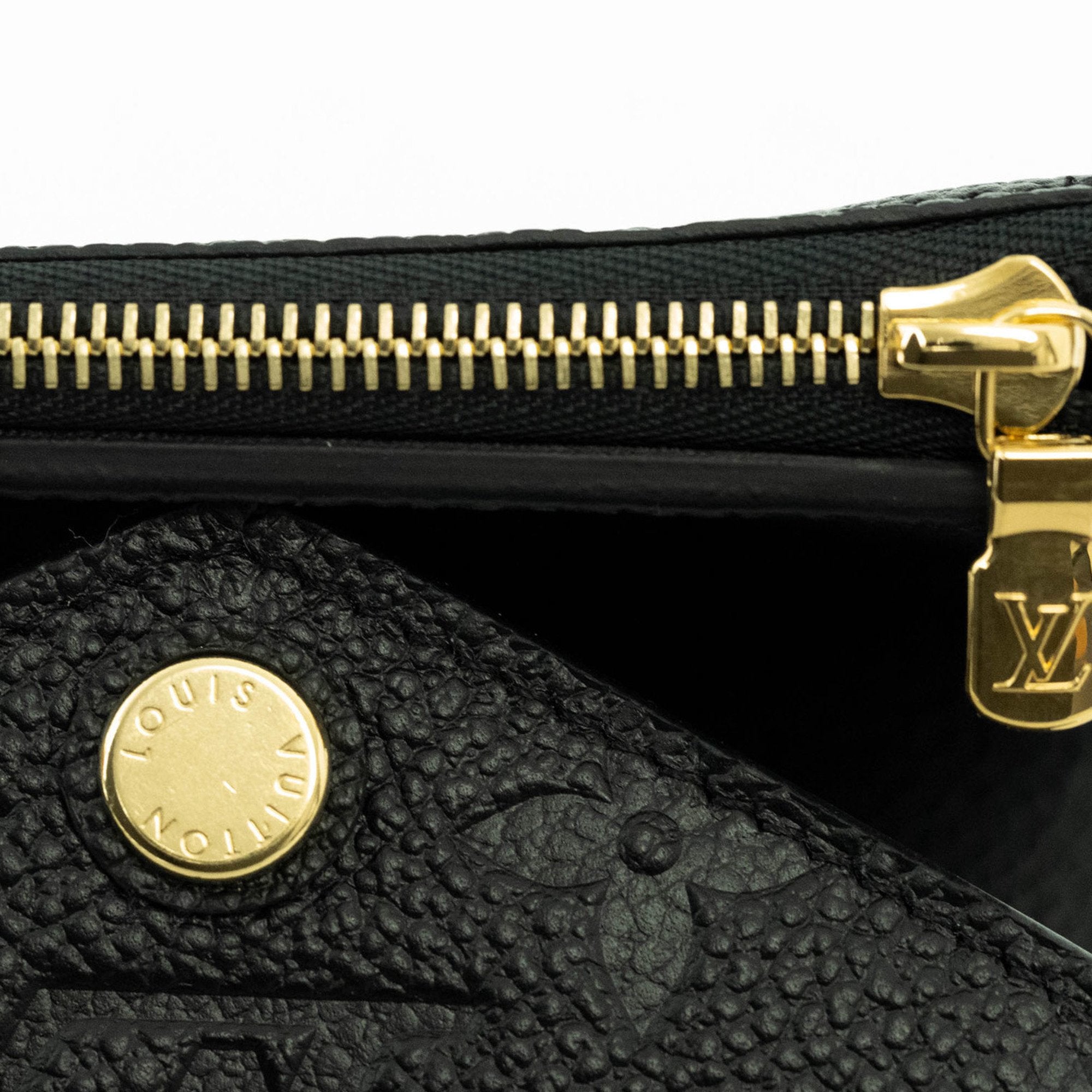 Louis Vuitton Noir Monogram Empreinte Wallet (Tri-Fold) (Pre-Owned)