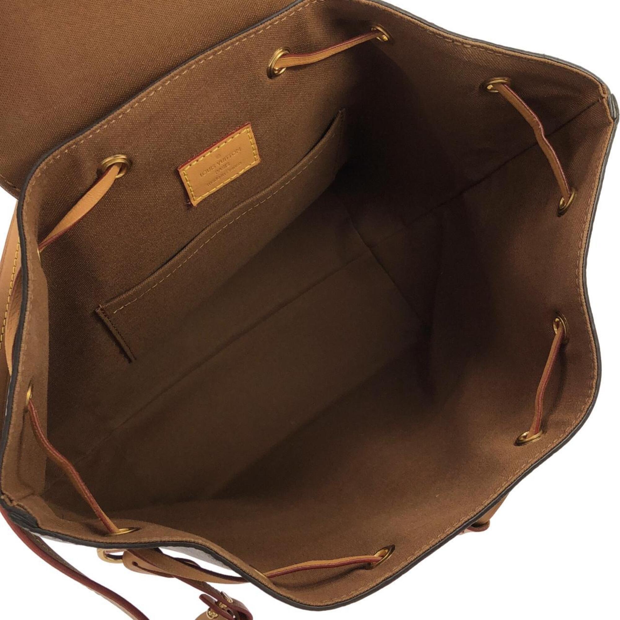 Louis Vuitton Brown Coated Canvas Backpack (Pre-Owned)