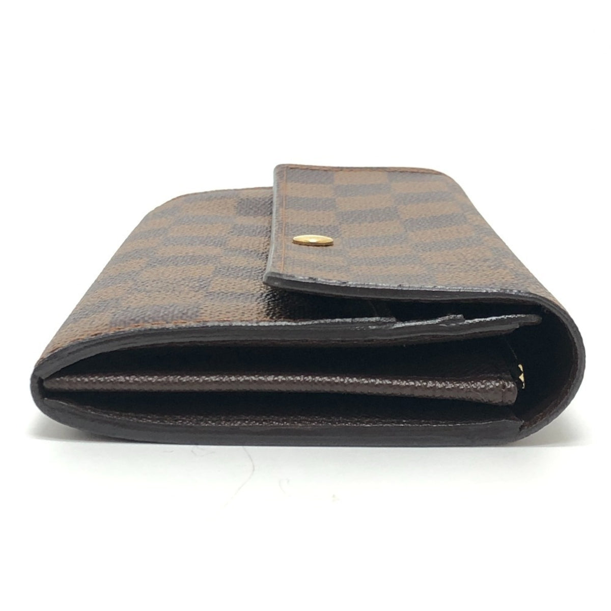 Louis Vuitton Damier Brown Ebene Damier Canvas Long Wallet (Bi-Fold) (Pre-Owned)