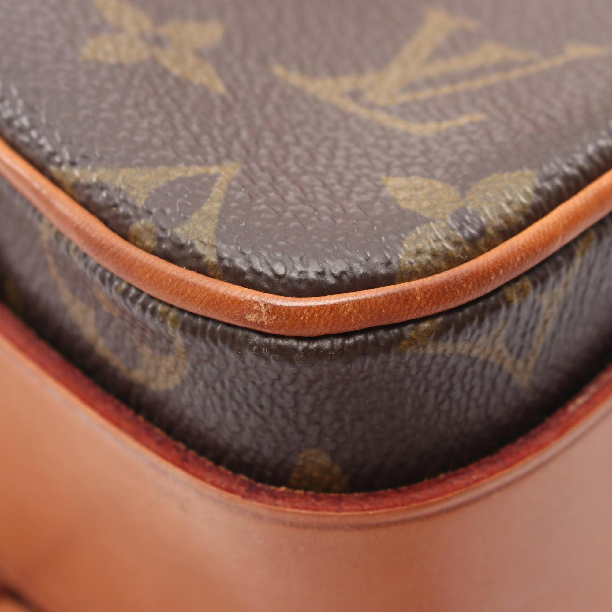 Louis Vuitton Brown Coated Canvas Pvc Monogram Leather Handbag Shoulder Bag (Pre-Owned)
