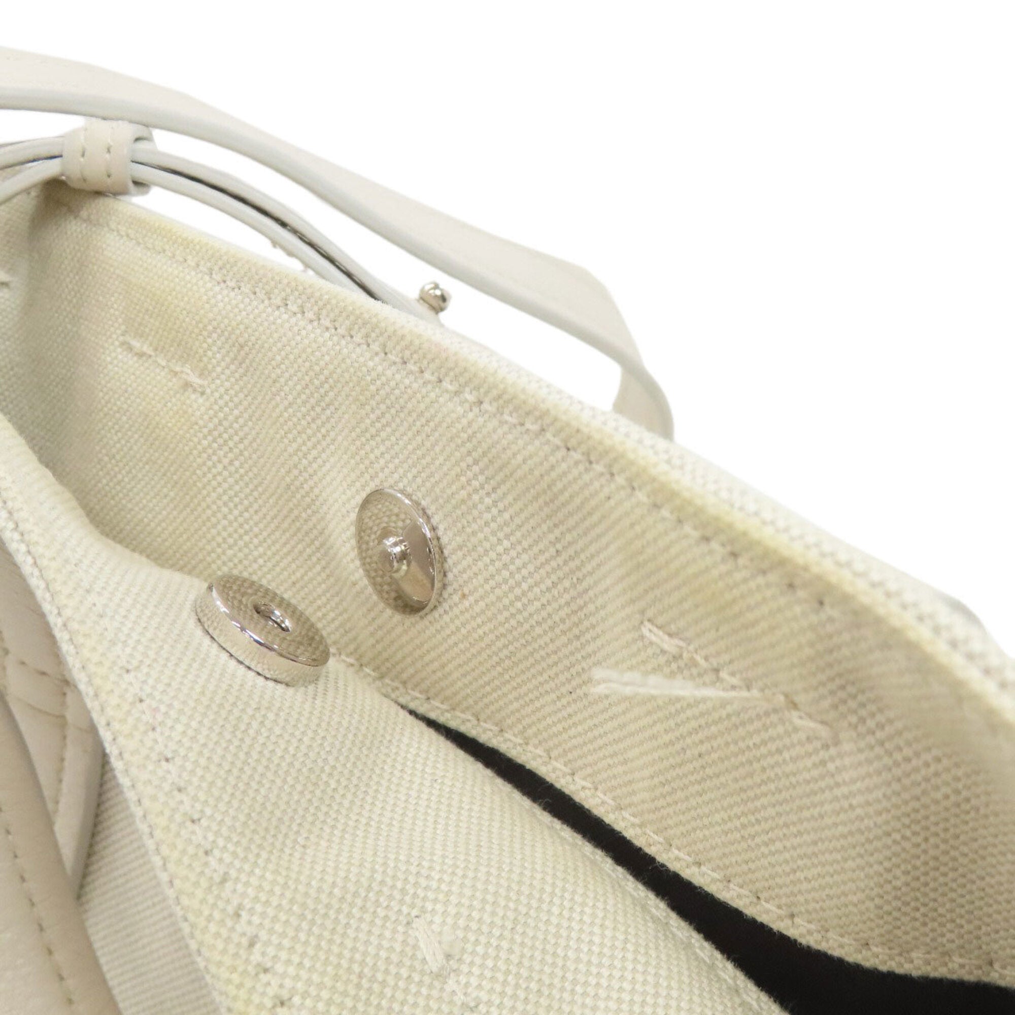 Balenciaga White Canvas Shoulder Bag (Pre-Owned)