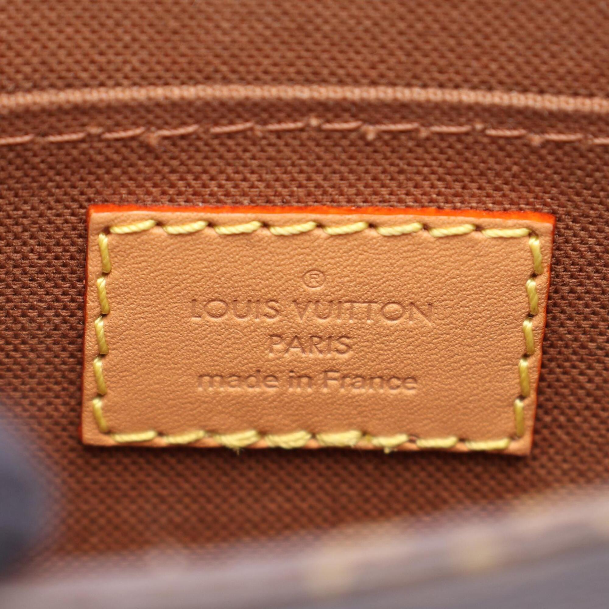 Louis Vuitton Brown Coated Canvas Leather Handbag (Pre-Owned)