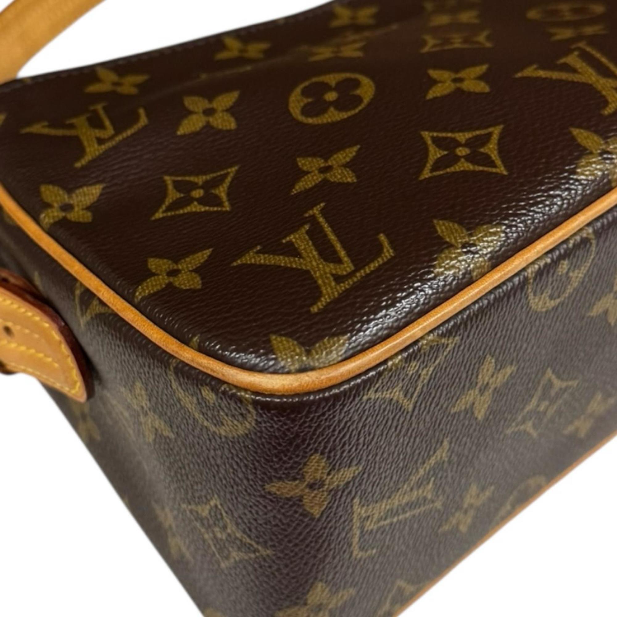 Louis Vuitton Brown Monogram Canvas Shoulder Bag (Pre-Owned)