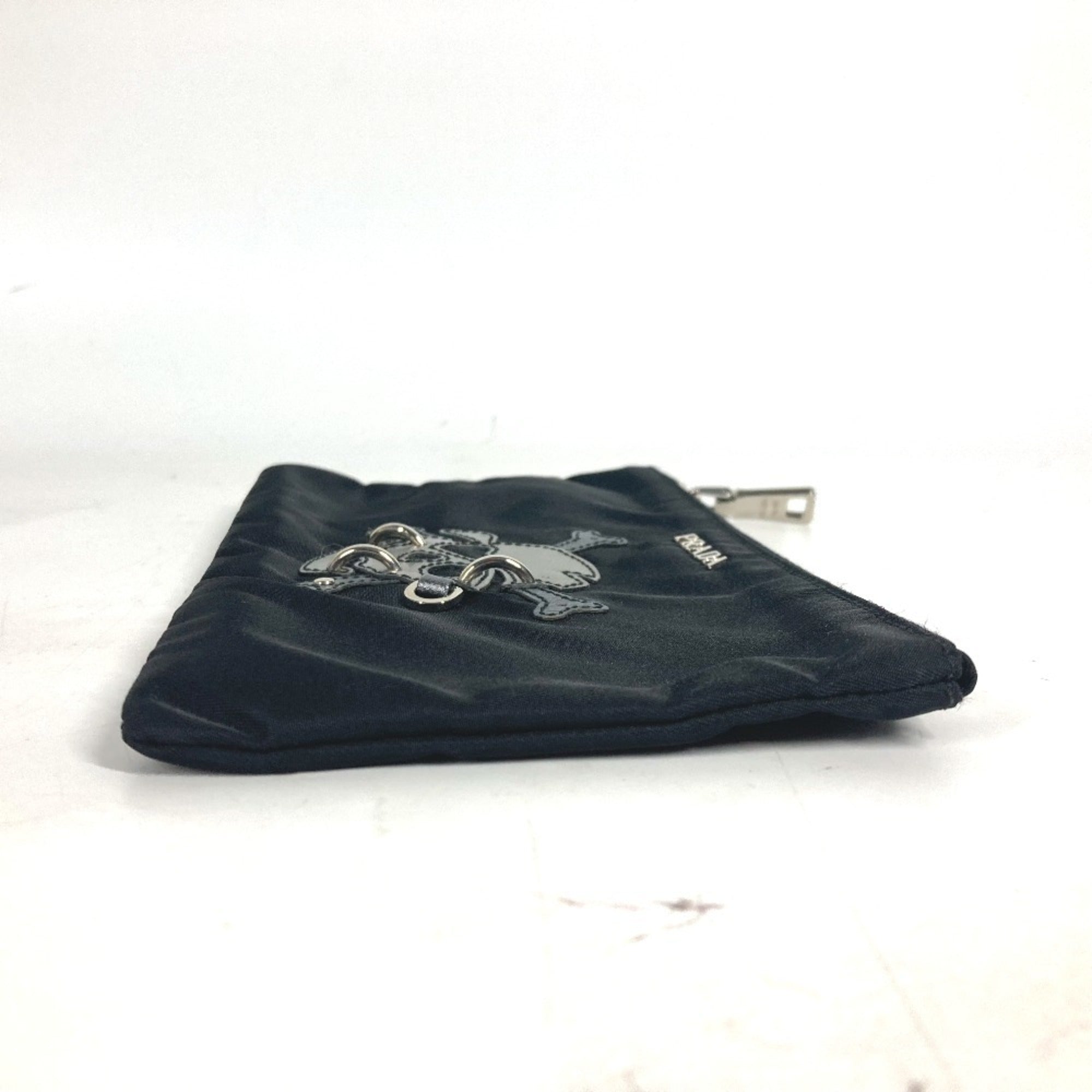Prada Black Nylon Clutch Bag Pouch (Pre-Owned)