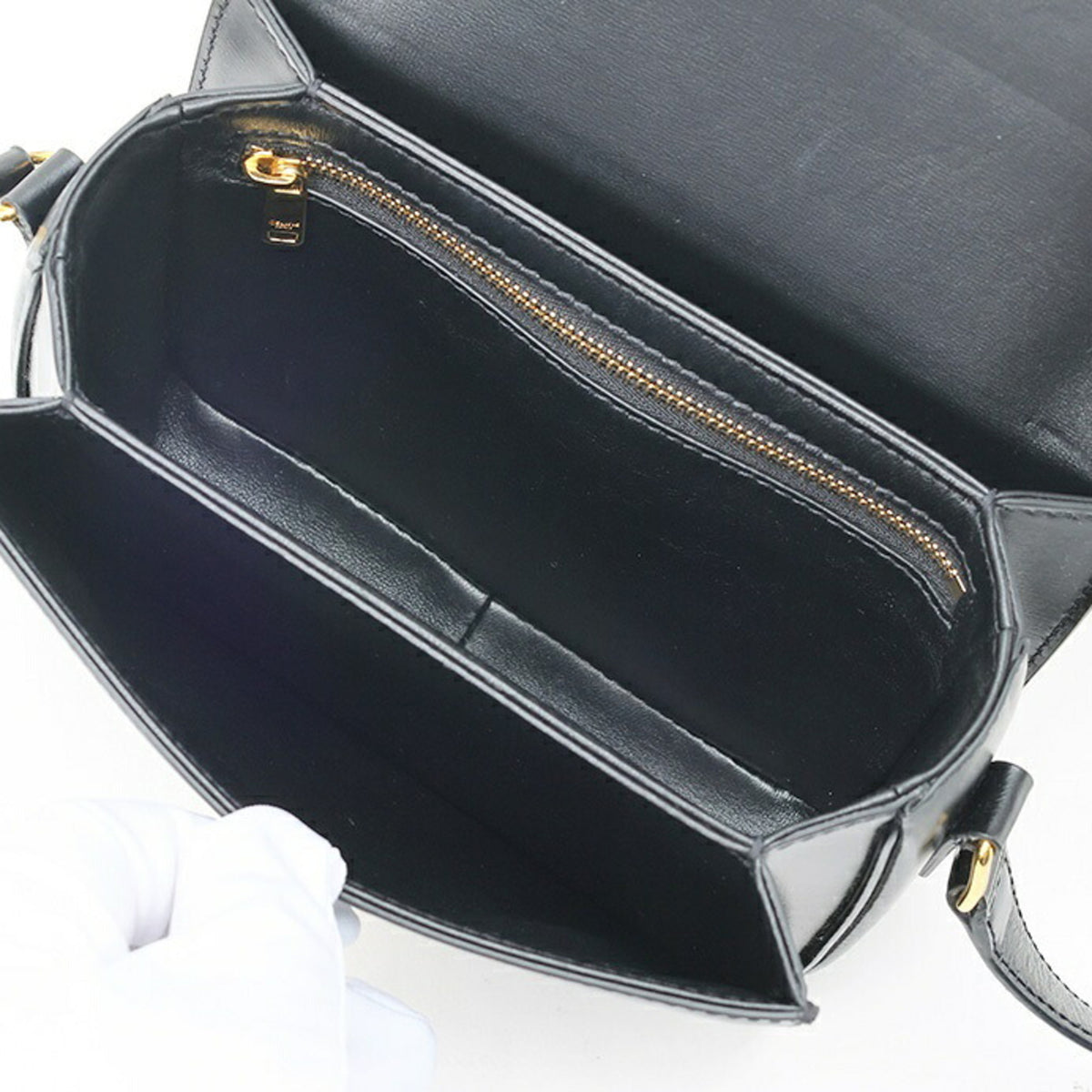 Celine Black Leather Shoulder Bag (Pre-Owned)