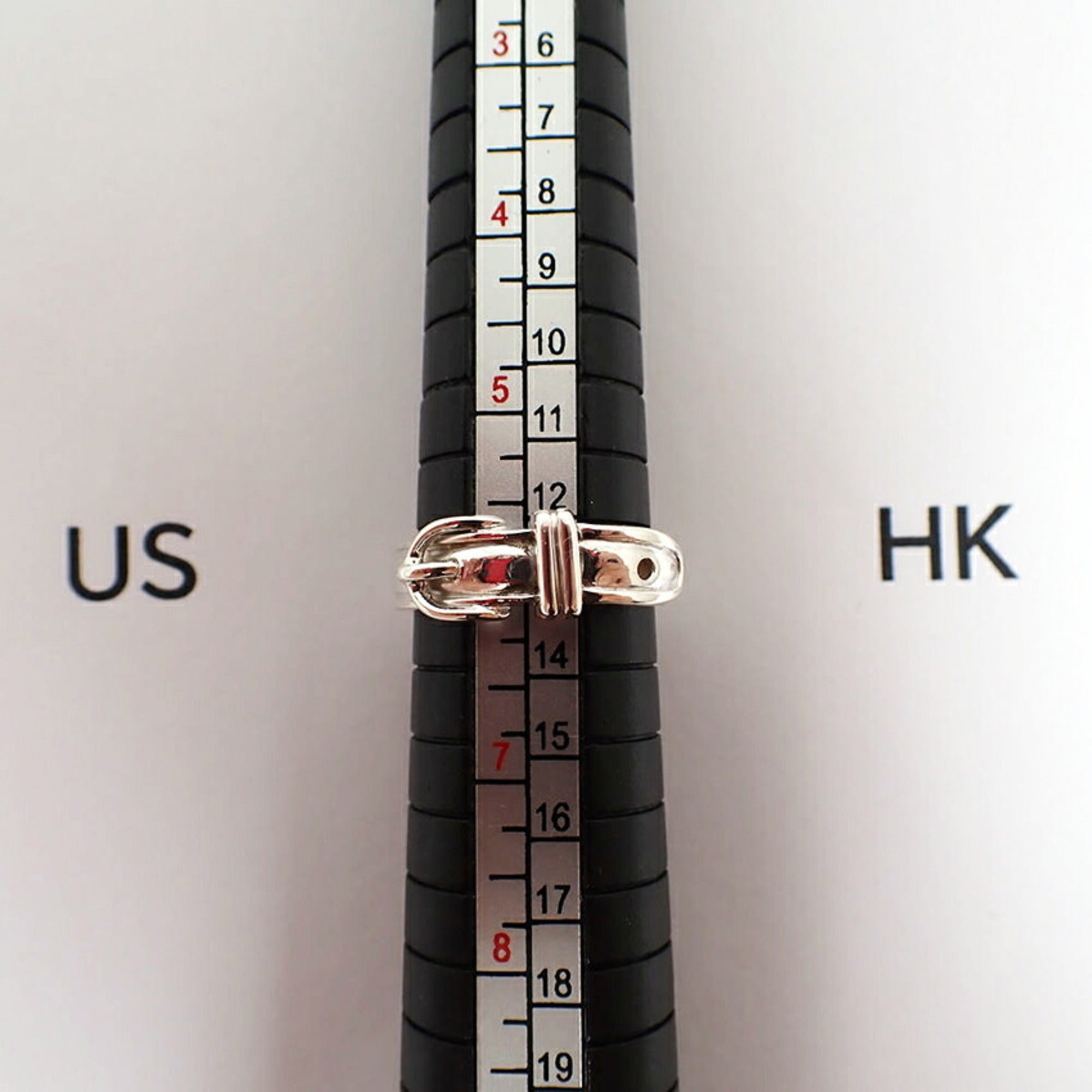 Hermes Sterling Silver 925 Band Ring (Pre-Owned)