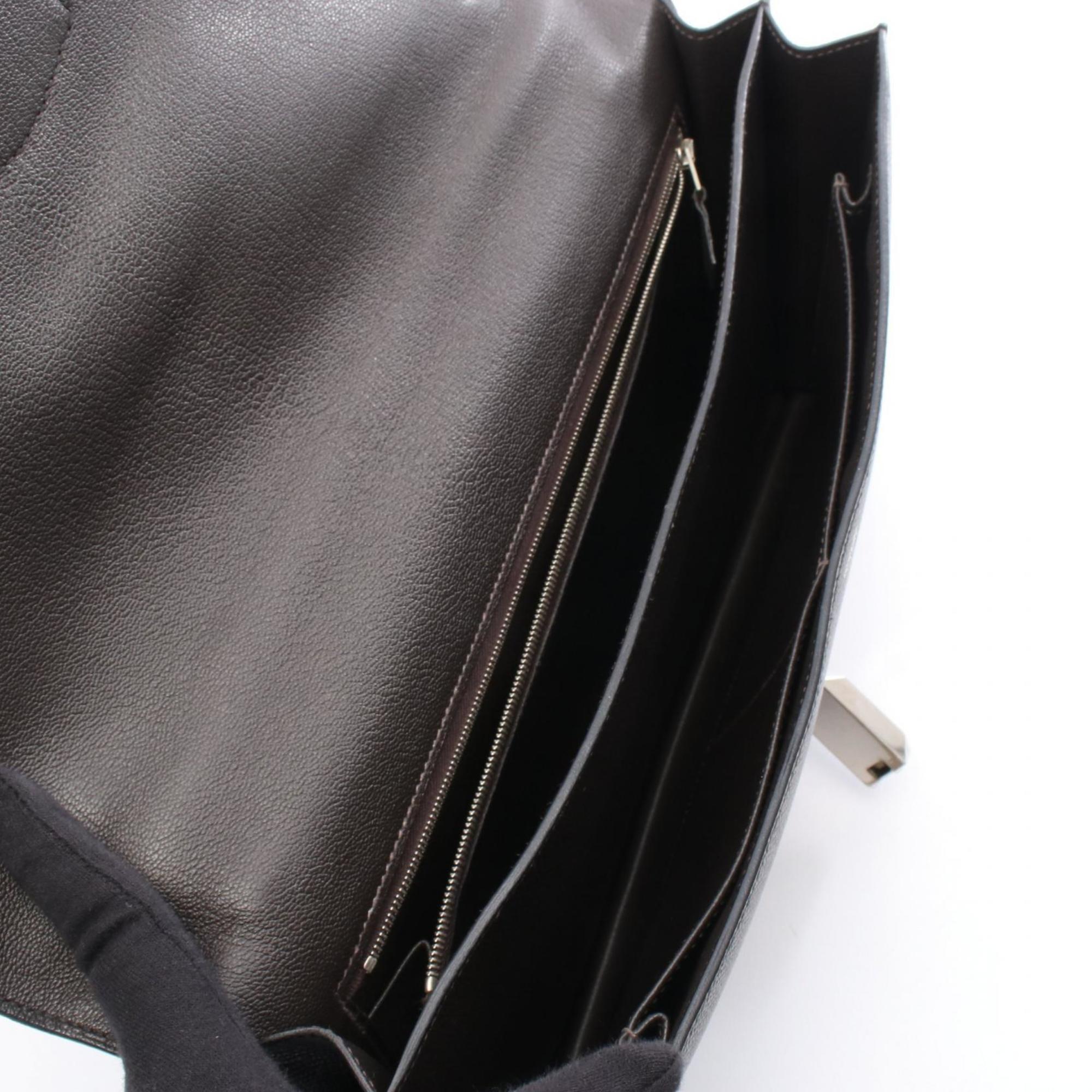 Hermes Black Epsom Leather Shoulder Bag (Pre-Owned)
