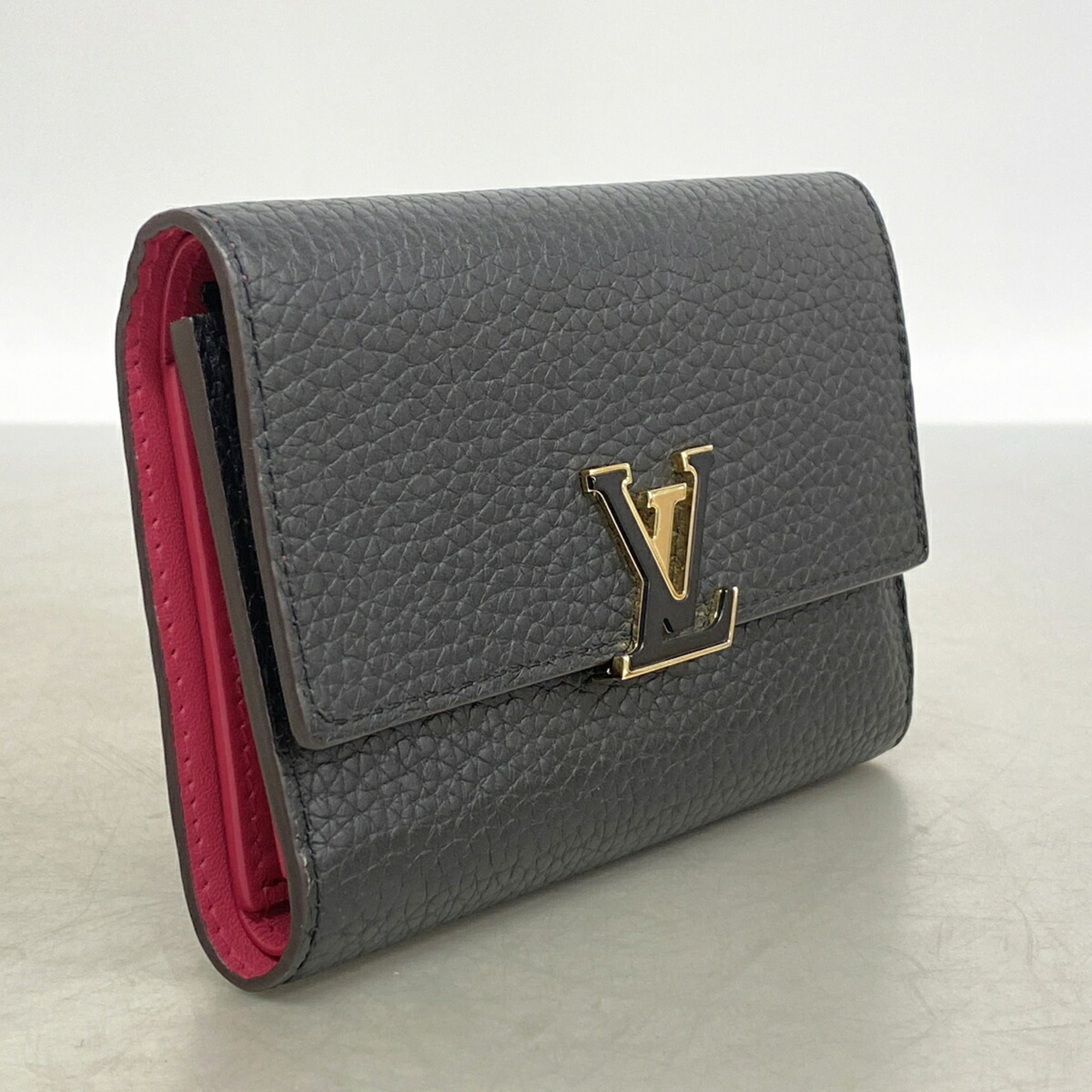 Louis Vuitton Hot Pink Noir Wallet (Tri-Fold) (Pre-Owned)