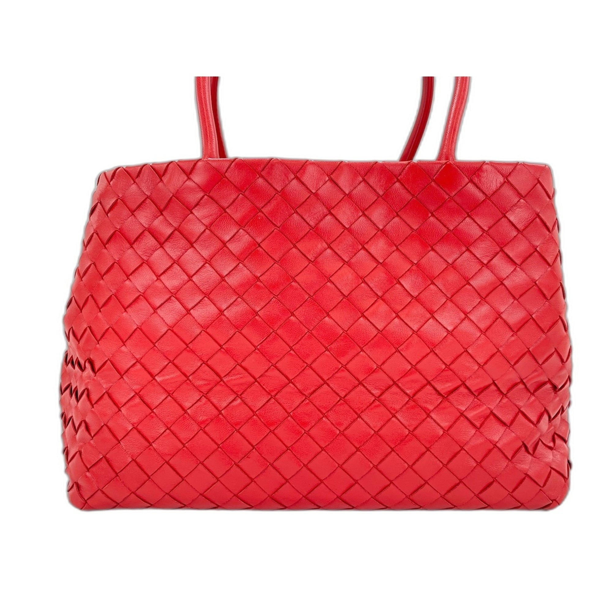 Bottega Veneta Red Color Handbag (Pre-Owned)