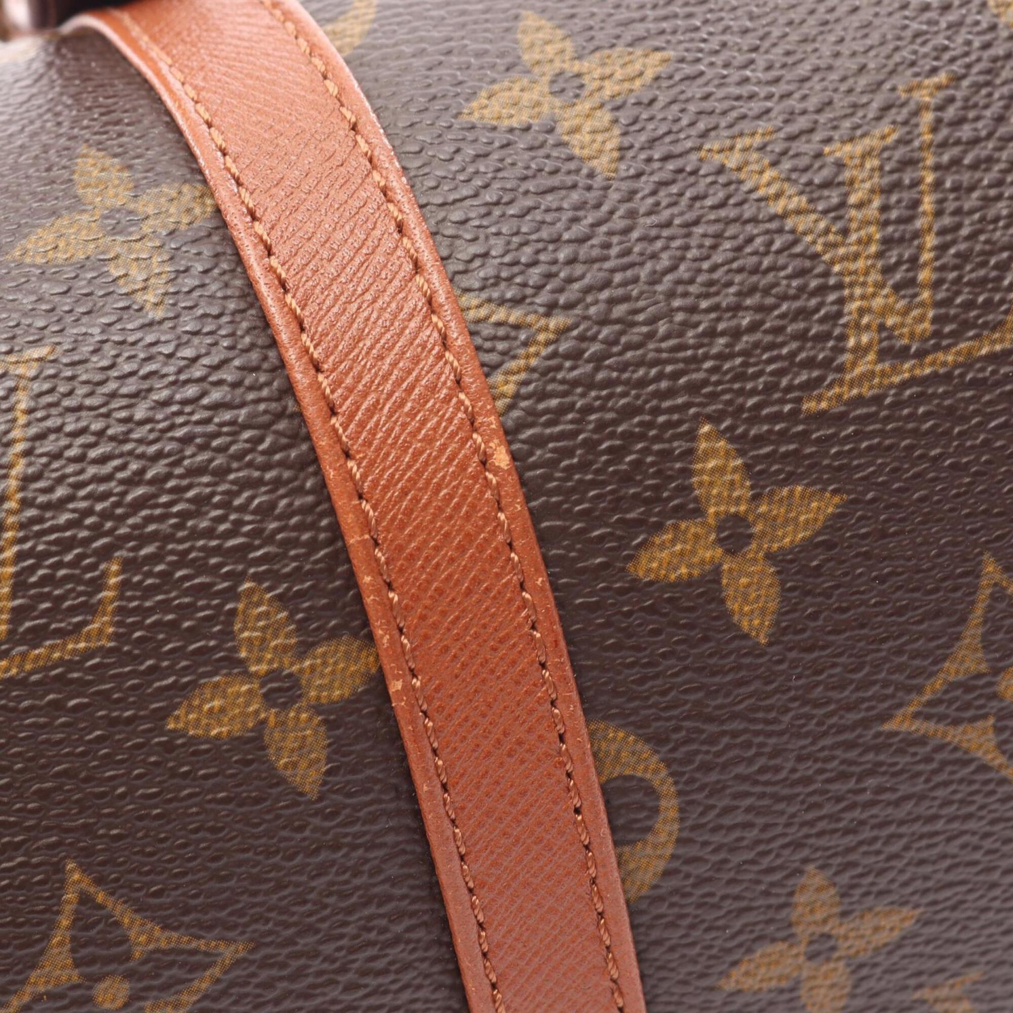 Louis Vuitton Monogram Brown Coated Canvas Leather Handbag (Pre-Owned)