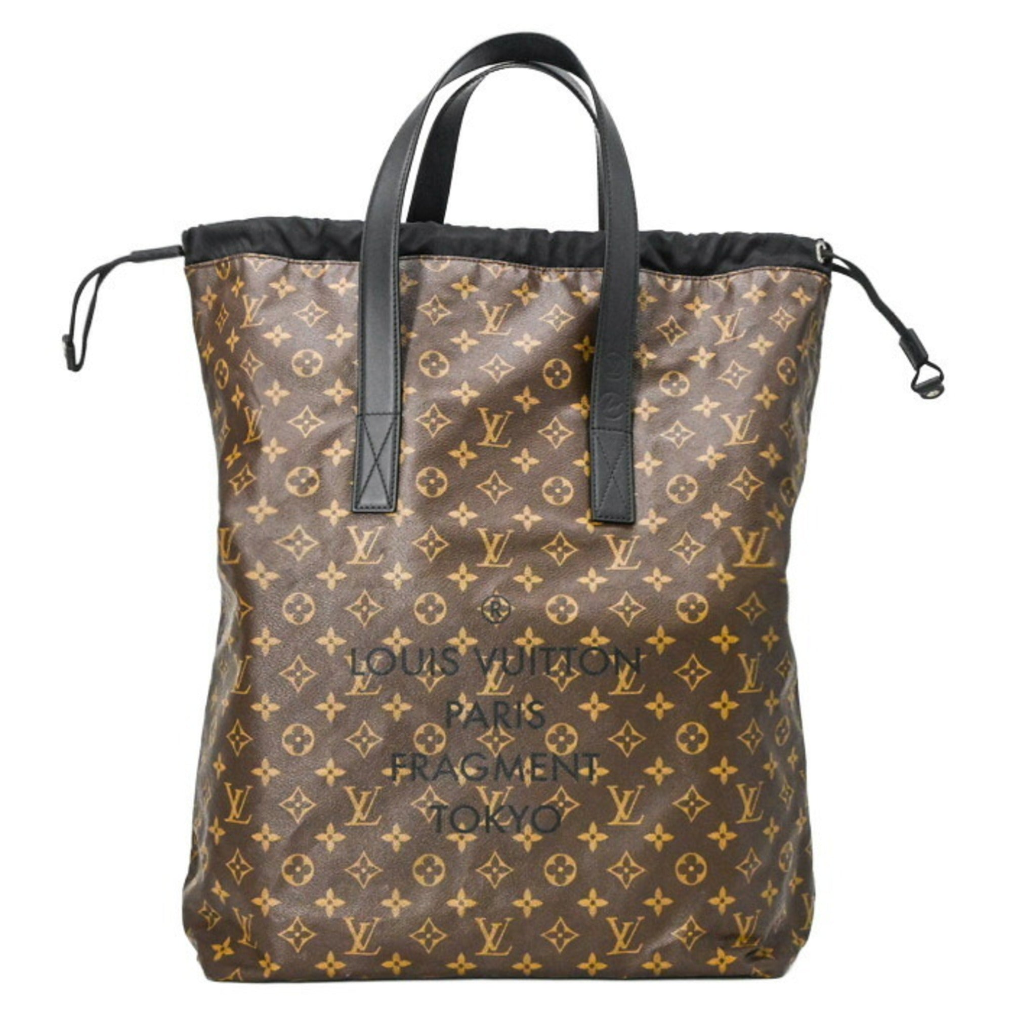 Louis Vuitton Brown Monogram Macassar Canvas Pouch Tote Bag (Pre-Owned)