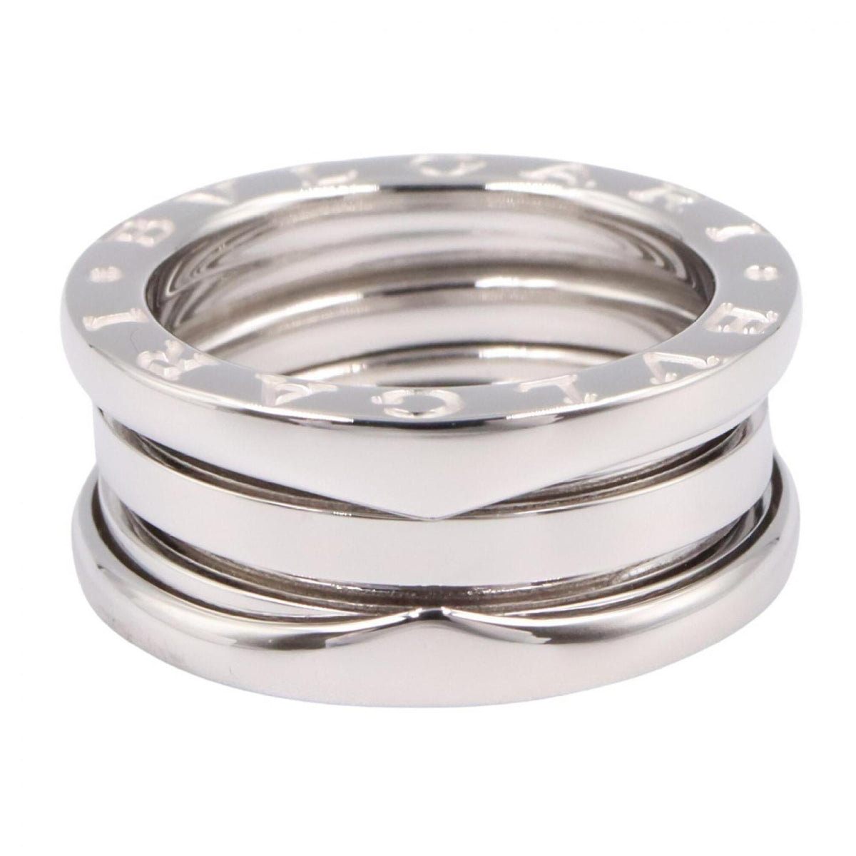 Bvlgari Silver White Gold (18K) Band Ring (Pre-Owned)