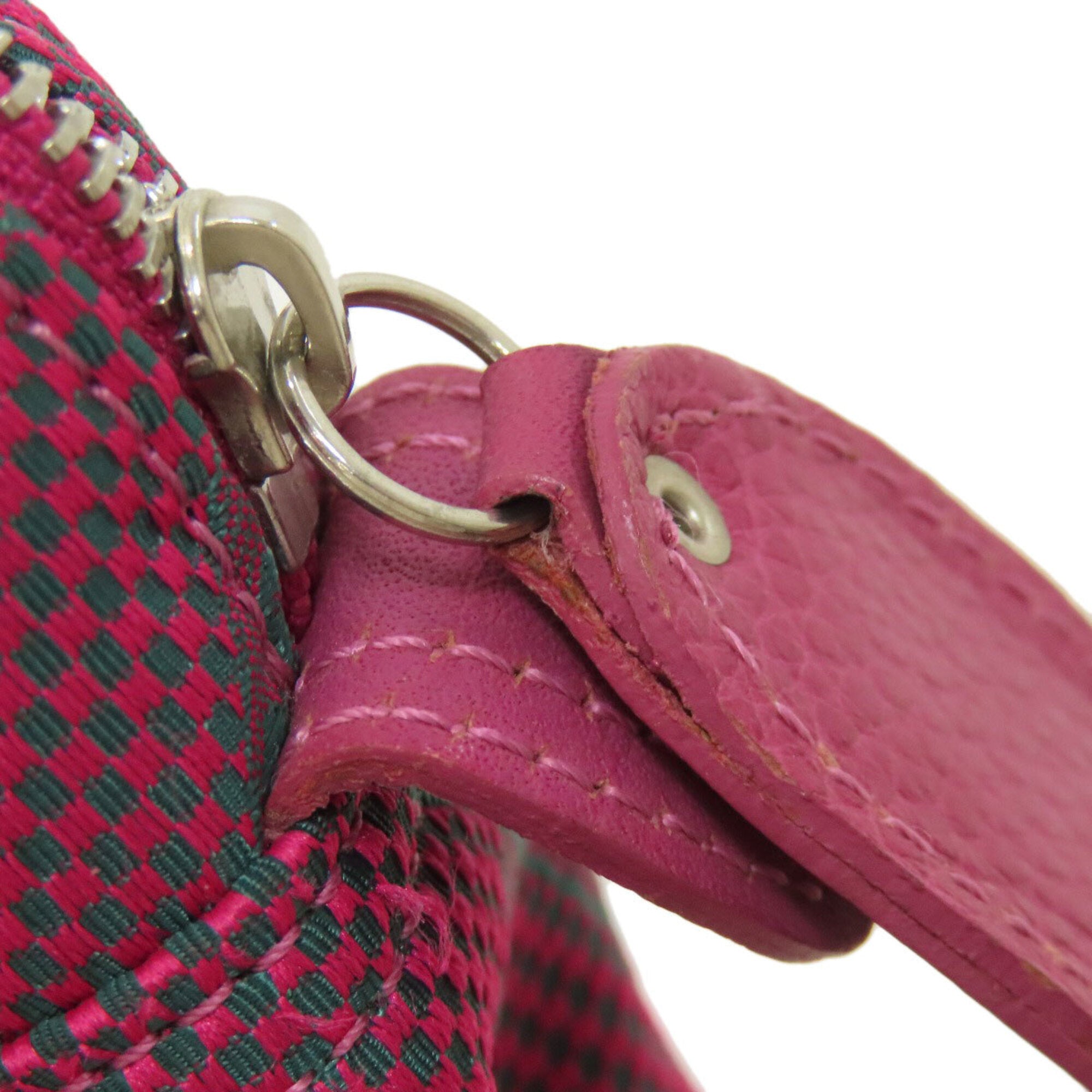 Longchamp Pink Nylon Handbag (Pre-Owned)