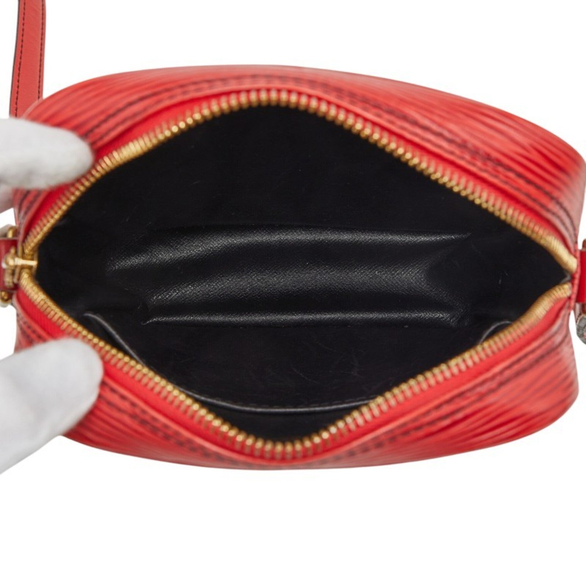 Louis Vuitton Castilian Red Leather Shoulder Bag (Pre-Owned)