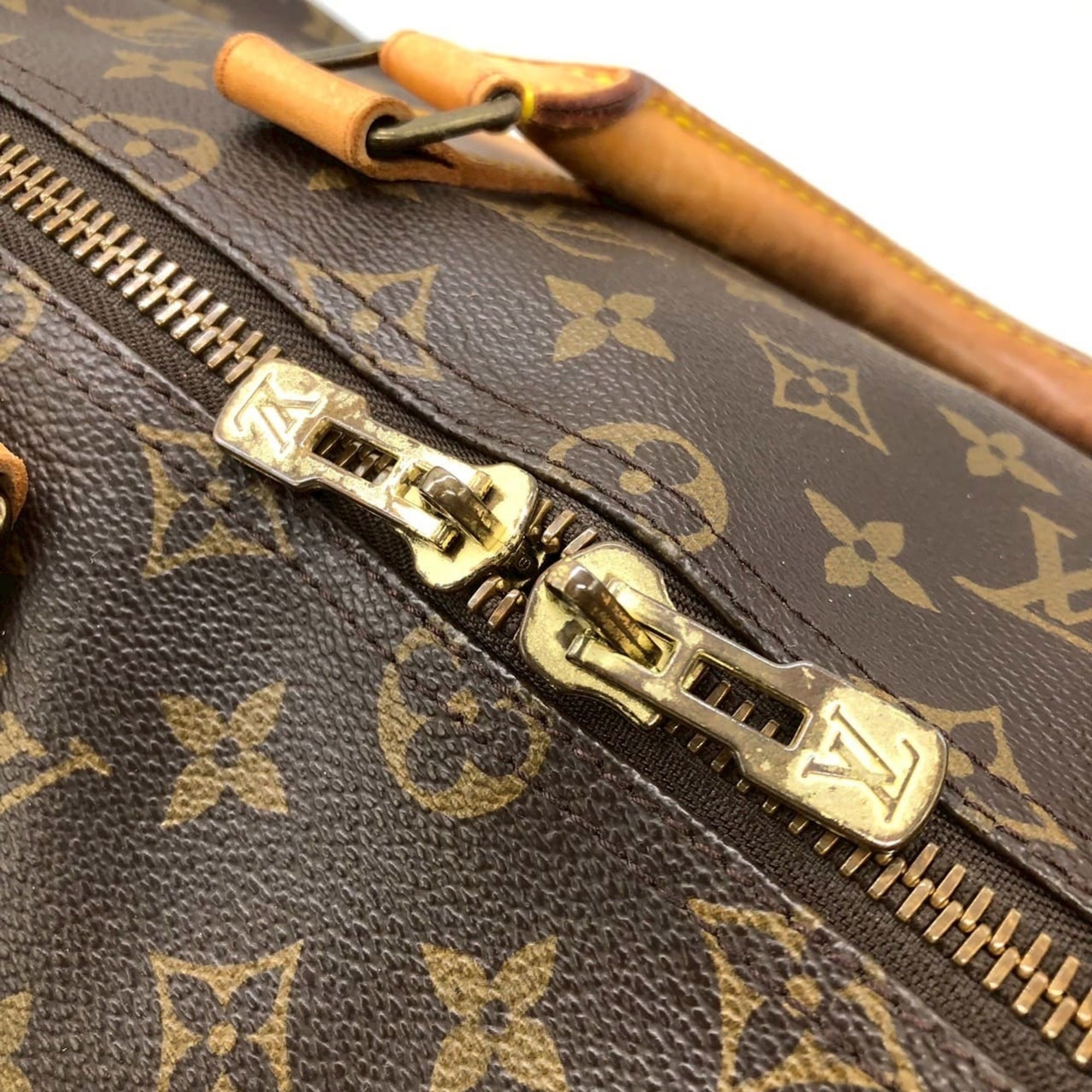 Louis Vuitton Brown Monogram Canvas Boston Bag (Pre-Owned)