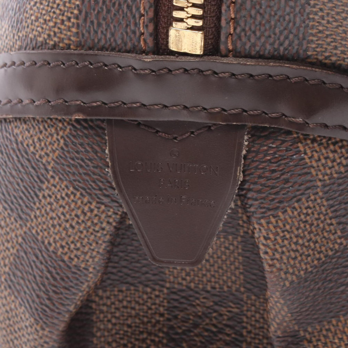Louis Vuitton Brown Ebene Coated Canvas Leather Handbag Shoulder Bag (Pre-Owned)
