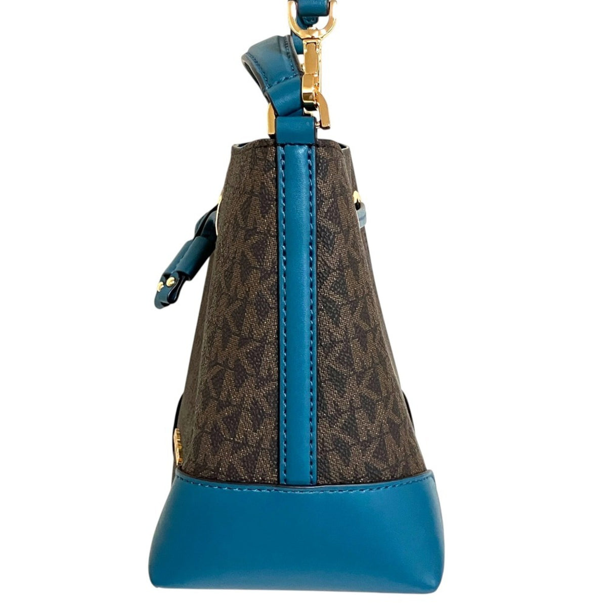 Michael Kors Blue Brown Shoulder Bag (Pre-Owned)
