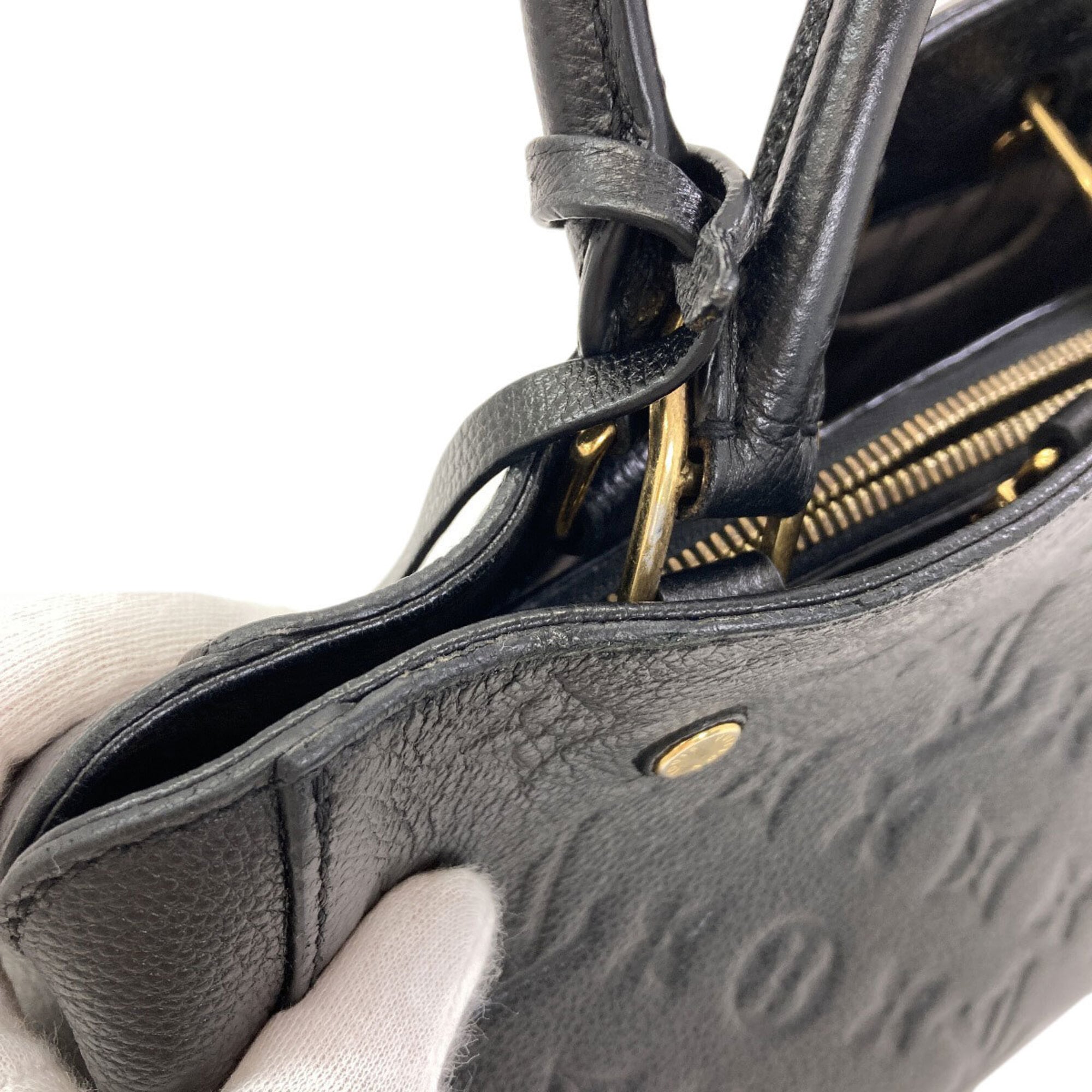 Louis Vuitton Empreinte Black Monogram Empreinte Handbag (Pre-Owned)