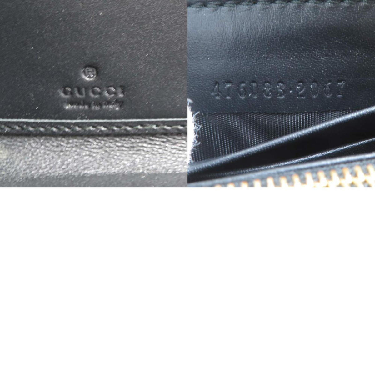 Gucci Black Leather Long Bill Wallet (Bi-Fold) (Pre-Owned)