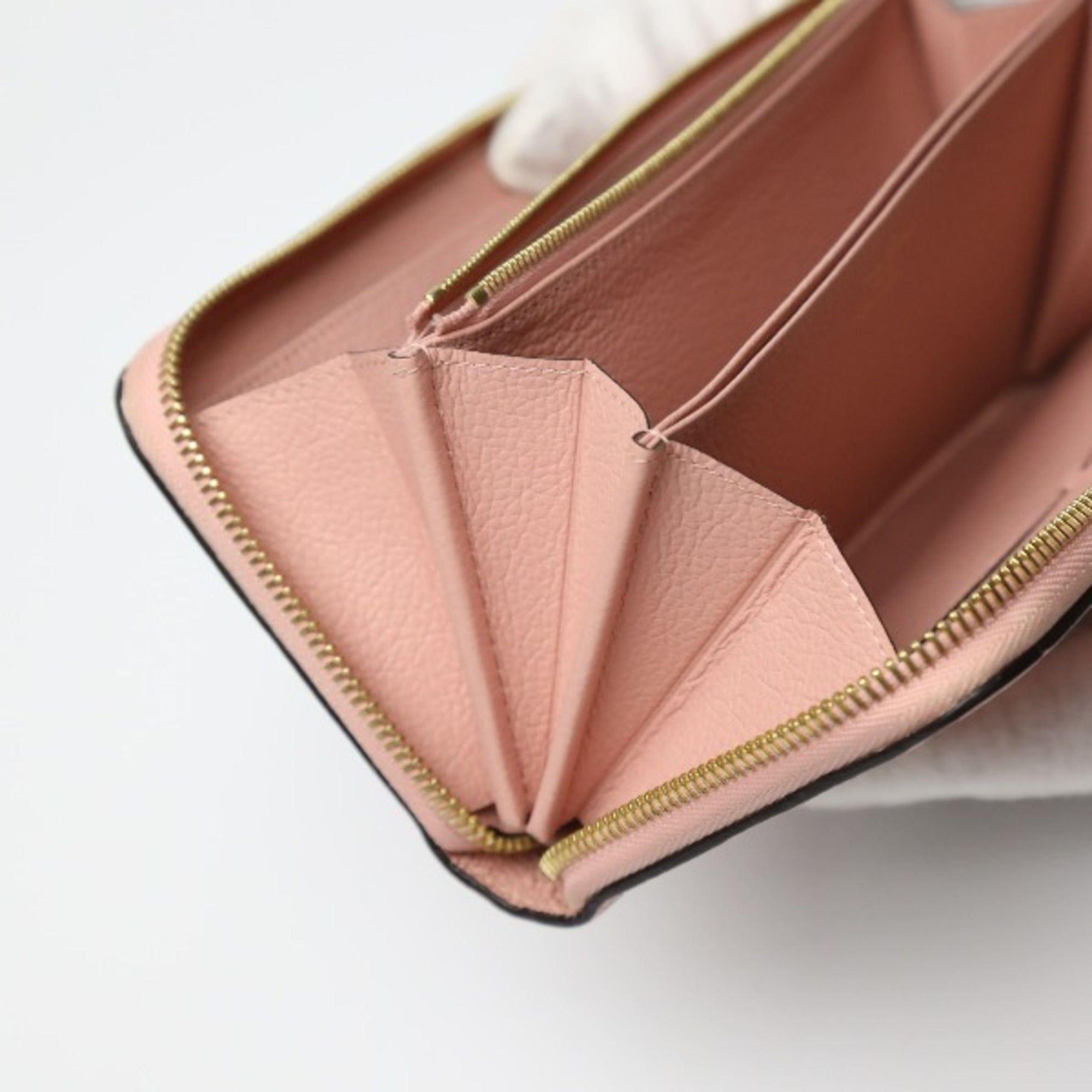 Louis Vuitton Monogram Empreinte Rose Poudre Monogram Empreinte Long Wallet (Bi-Fold) (Pre-Owned)