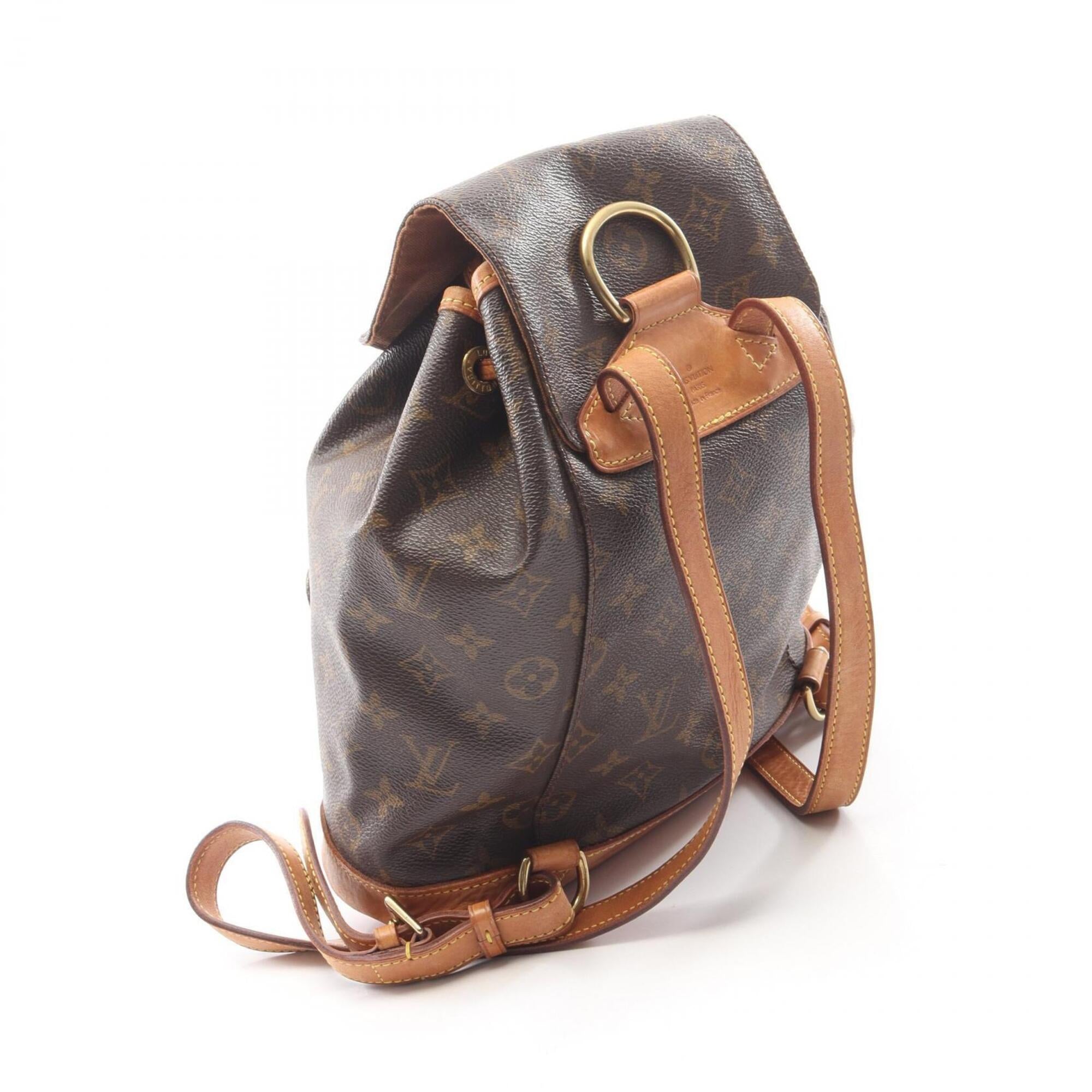 Louis Vuitton Brown Monogram Coated Canvas Pvc Leather Backpack Handbag (Pre-Owned)