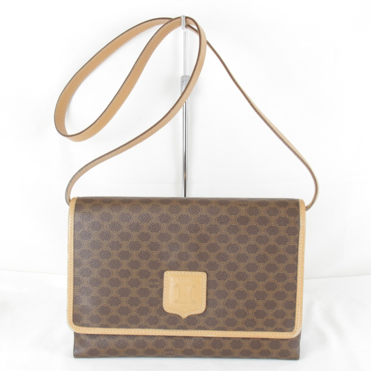 Celine Brown Pvc Leather Shoulder Bag (Pre-Owned)
