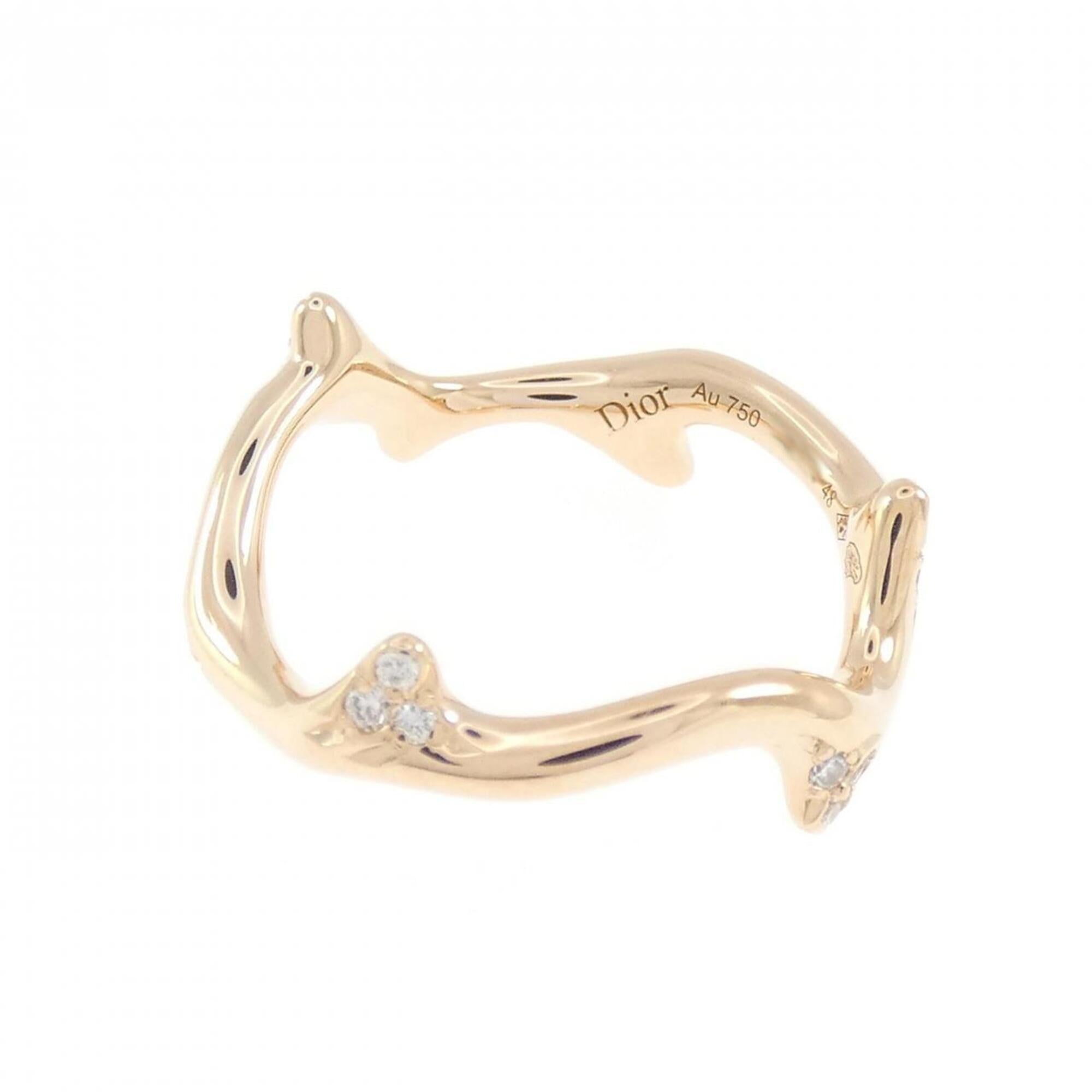 Christian Dior Pink Gold Pink Gold (18K) Band Ring (Pre-Owned)
