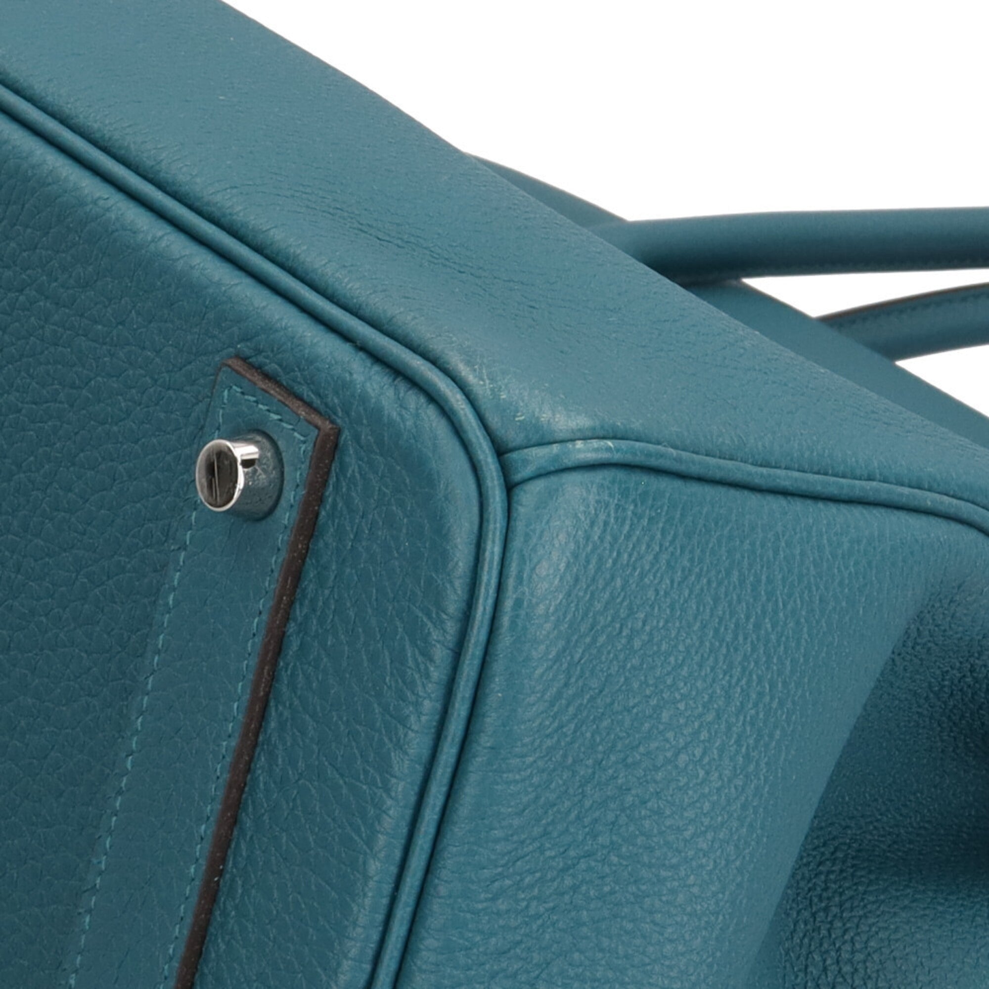 Hermes Green Togo Leather Handbag (Pre-Owned)