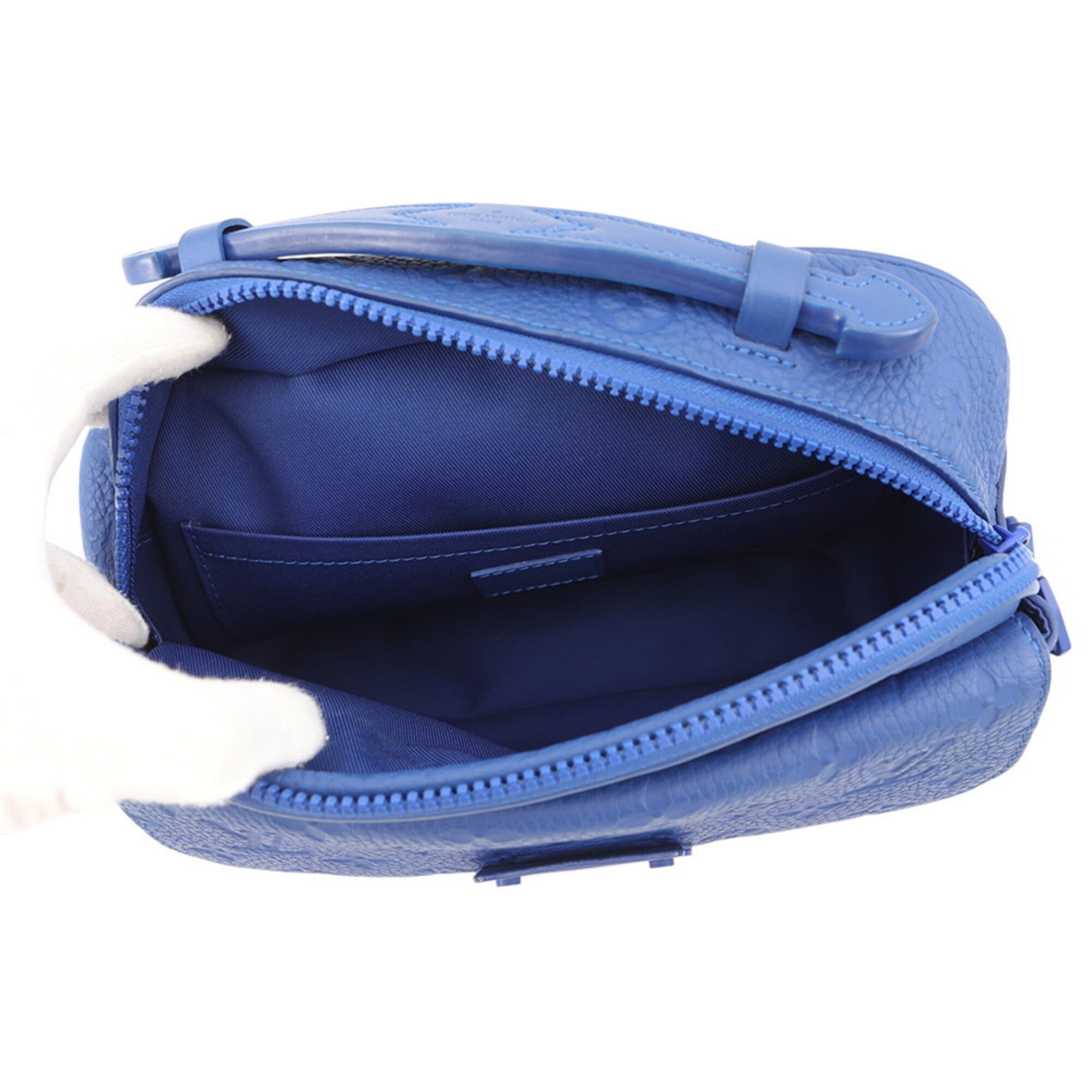 Louis Vuitton Blue Monogram Monogram Handbag Shoulder Bag (Pre-Owned)