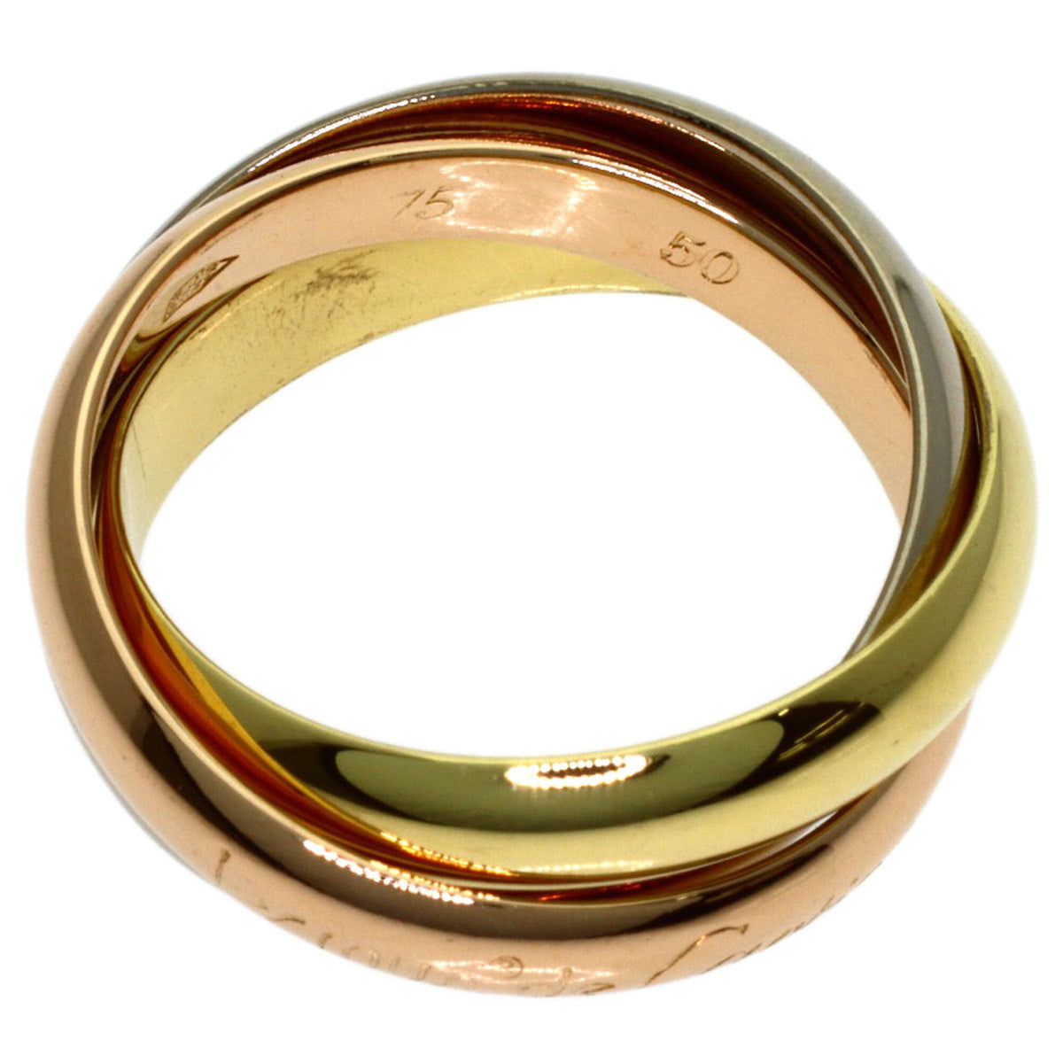 Cartier Trinity Yellow Gold (18K) Pink Gold (18K) White Gold (18K) Band Ring (Pre-Owned)