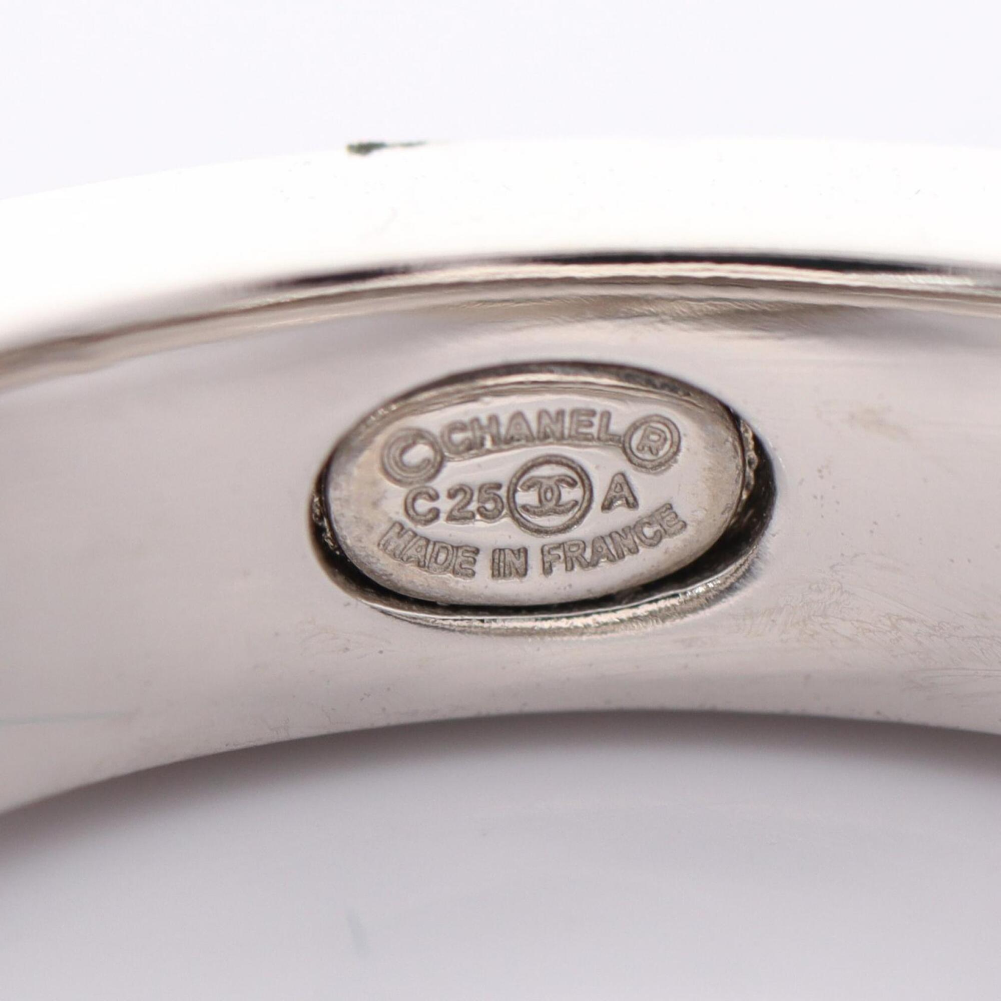 Chanel Gold Silver Stainless Steel Band Ring (Pre-Owned)