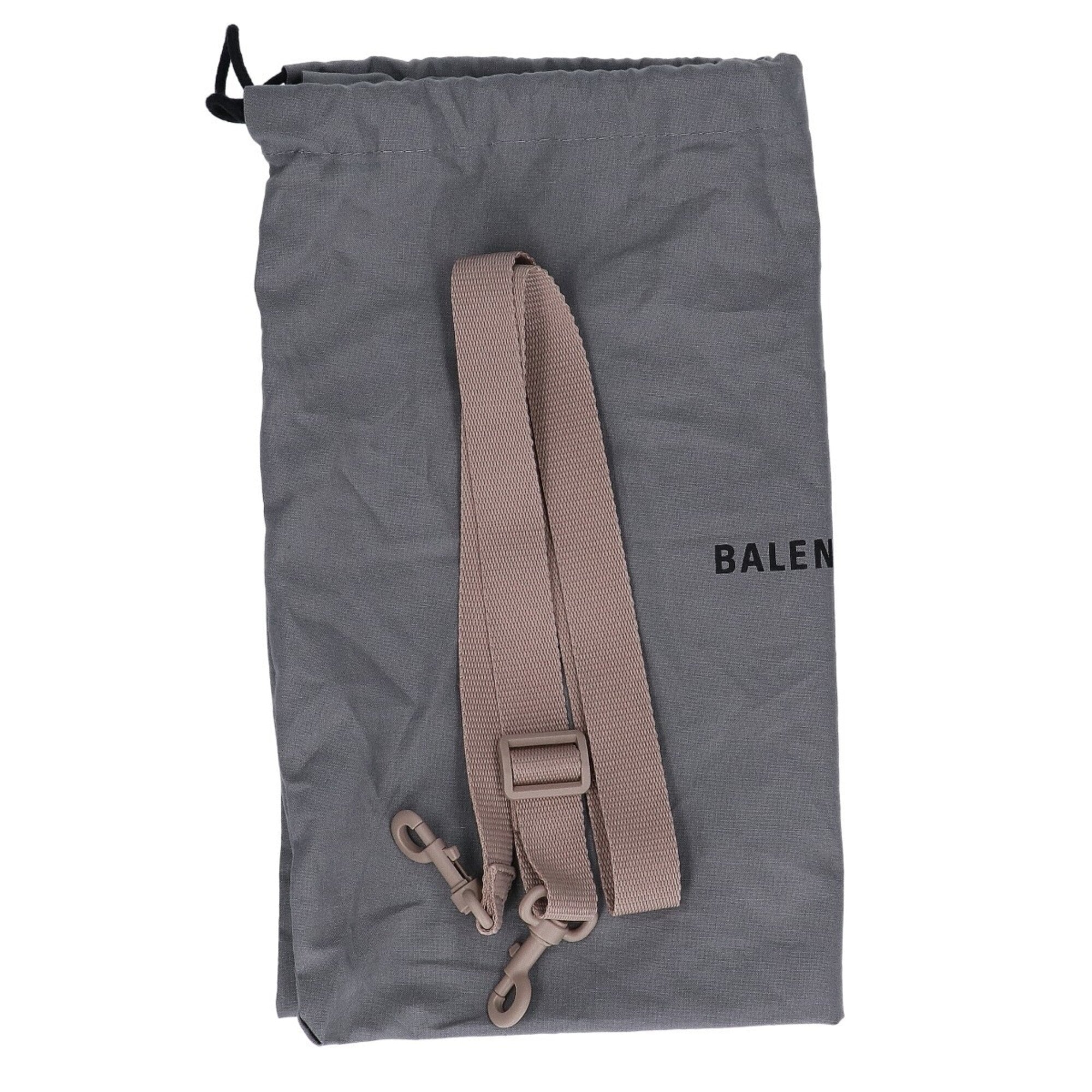 Balenciaga Beige Nylon Messenger Bag Shoulder Bag (Pre-Owned)