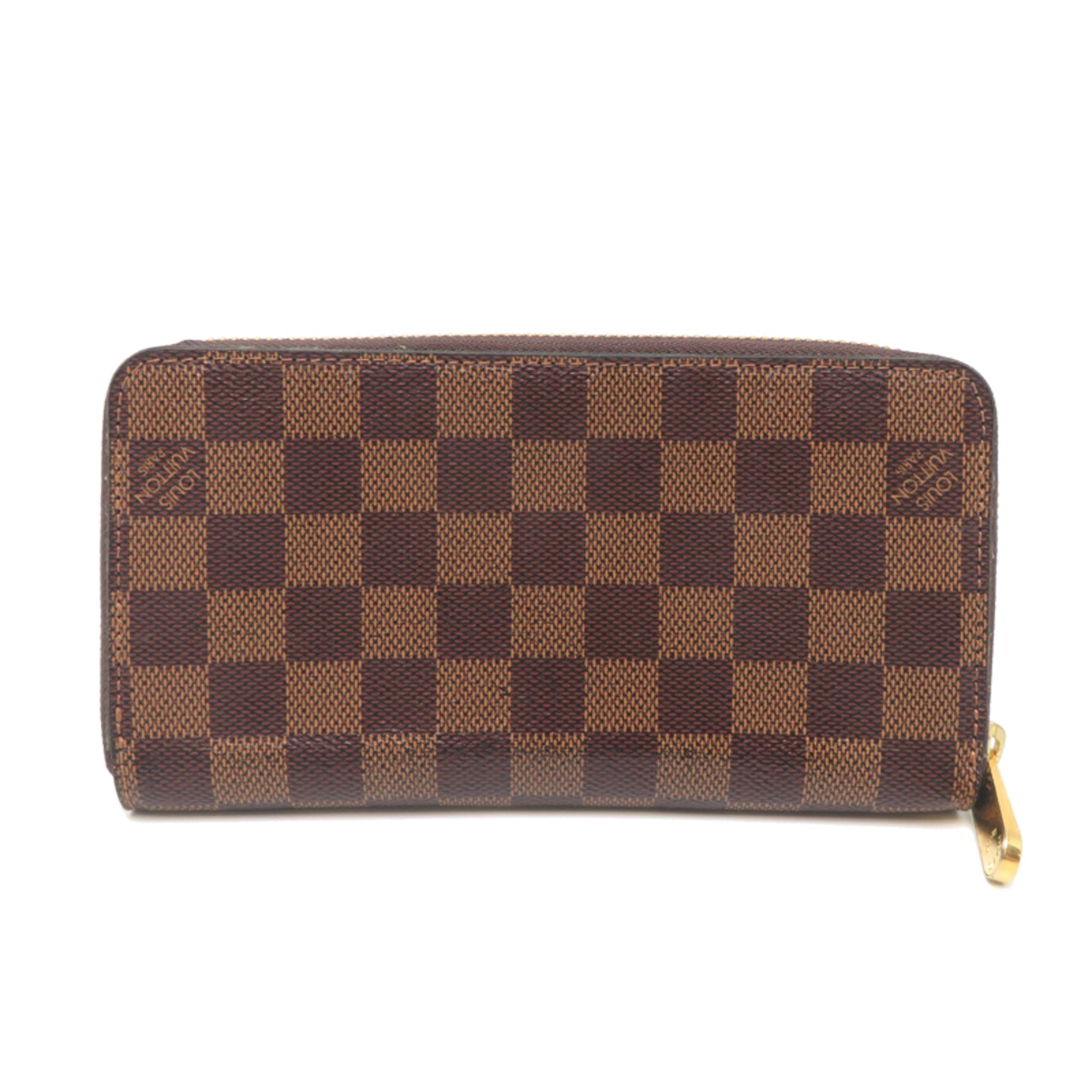 Louis Vuitton Brown Damier Canvas Long Wallet (Bi-Fold) (Pre-Owned)
